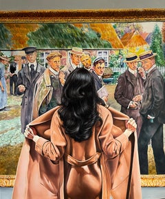 "Heart on a Sleeve" Oil on canvas painting 47" x 39" inch by Dmitriy Krestniy