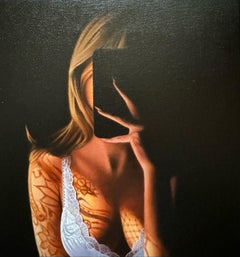 "Morning After Dark" Figurative Oil Painting 24" x 20 "inch by Dmitriy Krestniy