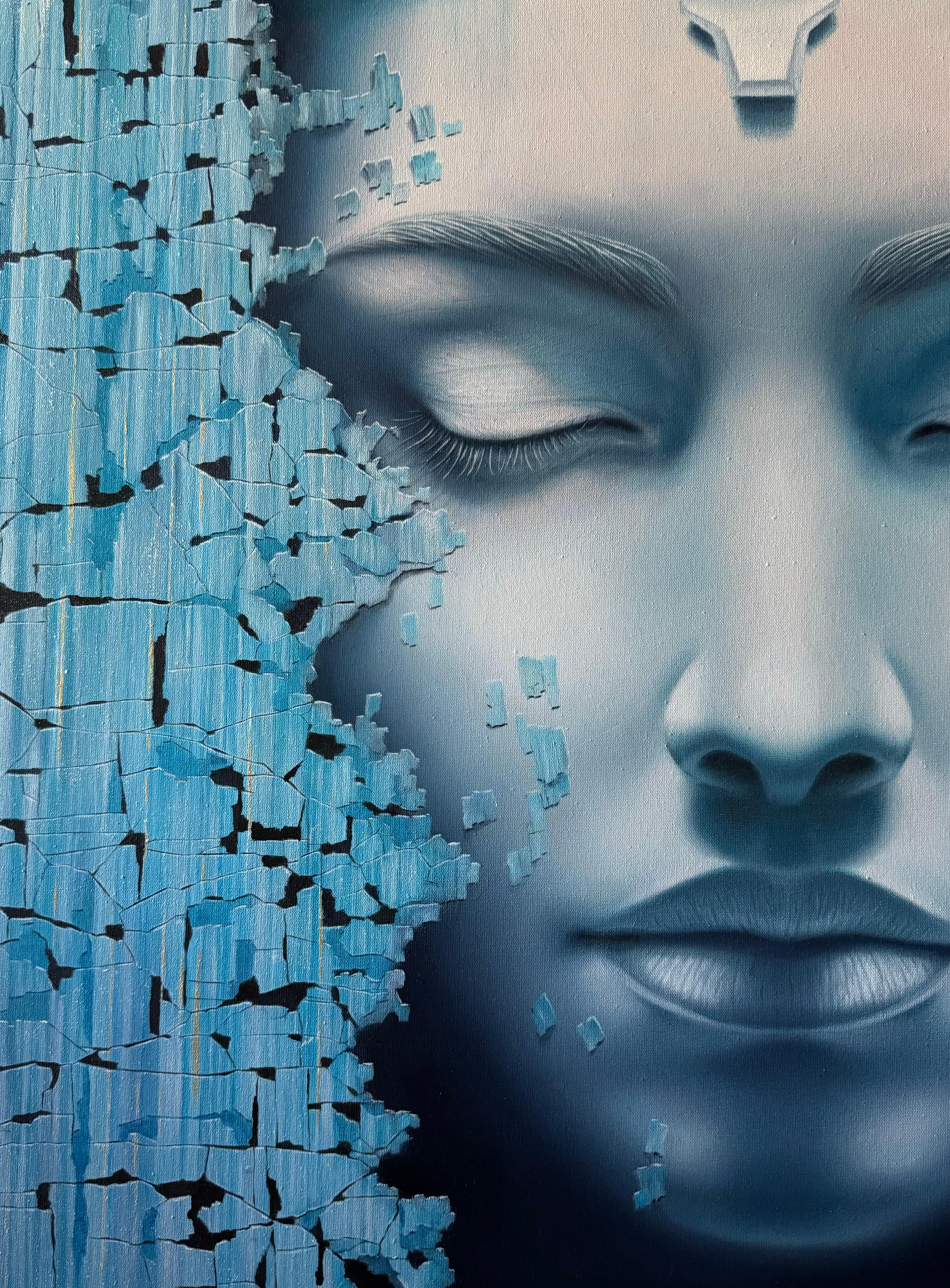 « Mystique n.1 » Portrait à l'huile 28