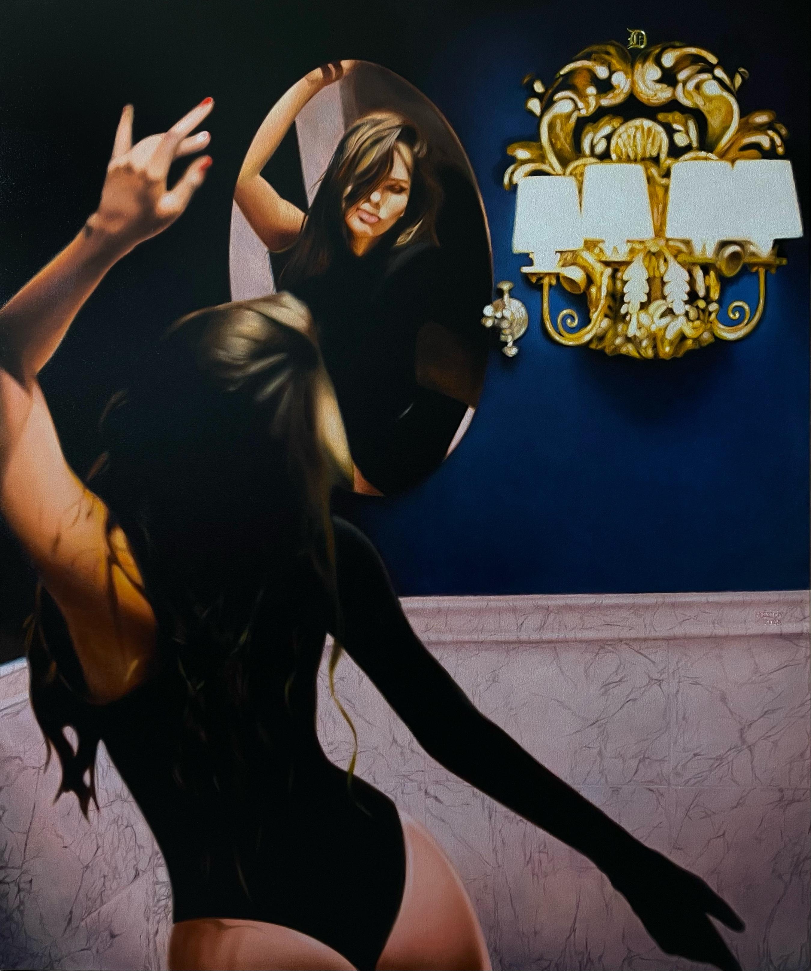 "Small Room" Oil Painting 47" x 39" inch by Dmitriy Krestniy 