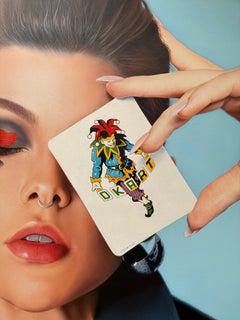 "El juego nº 2" Retrato Pintura al óleo 47" x 39" pulgadas por Dmitriy Krestniy