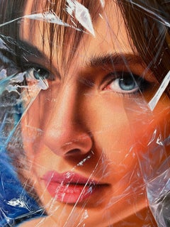 "Juventud" Retrato Figurativo Pintura al Óleo 39" x 39 "inch by Dmitriy Krestniy