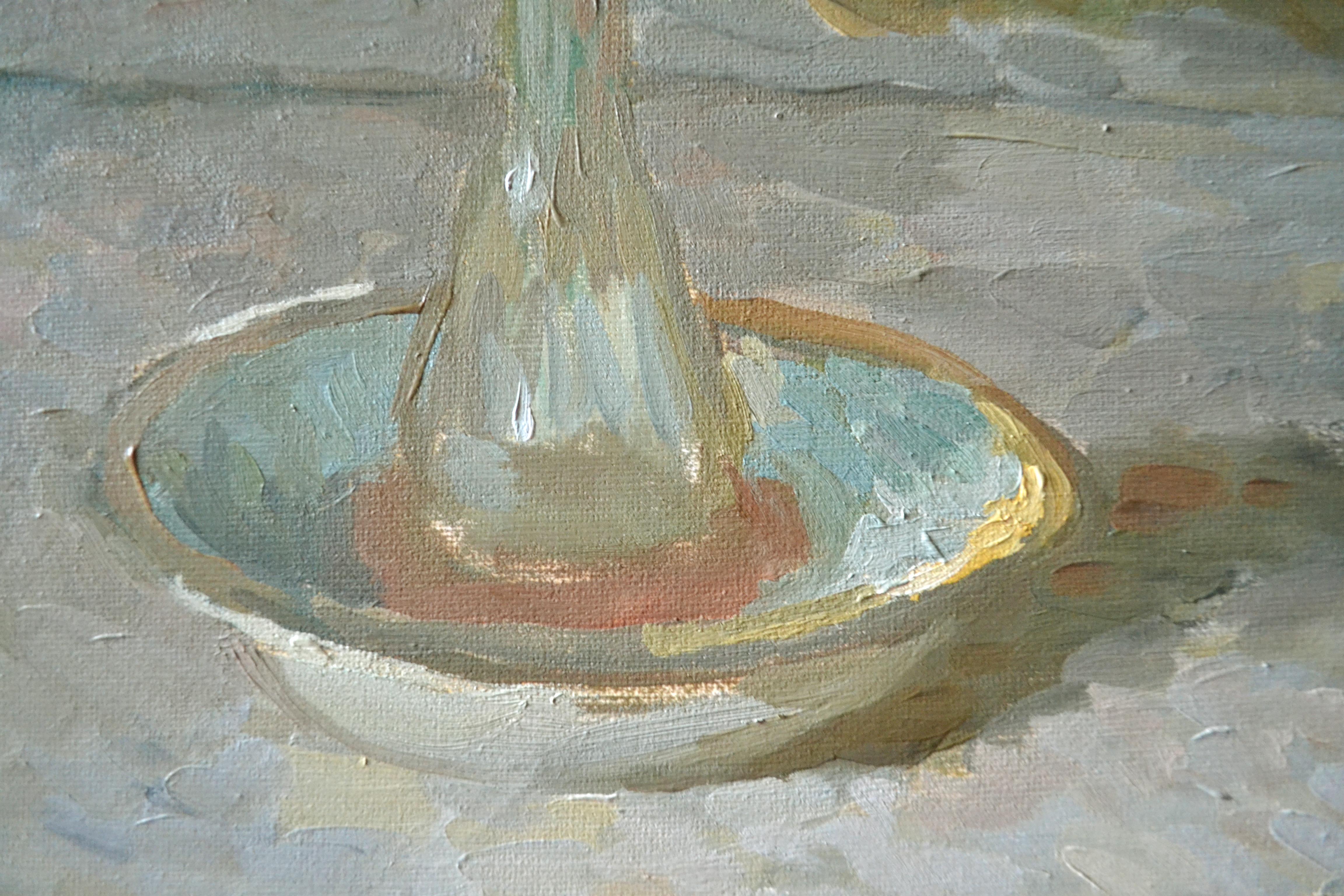 A bouquet of lilies of the valley and a mirror en vente 1