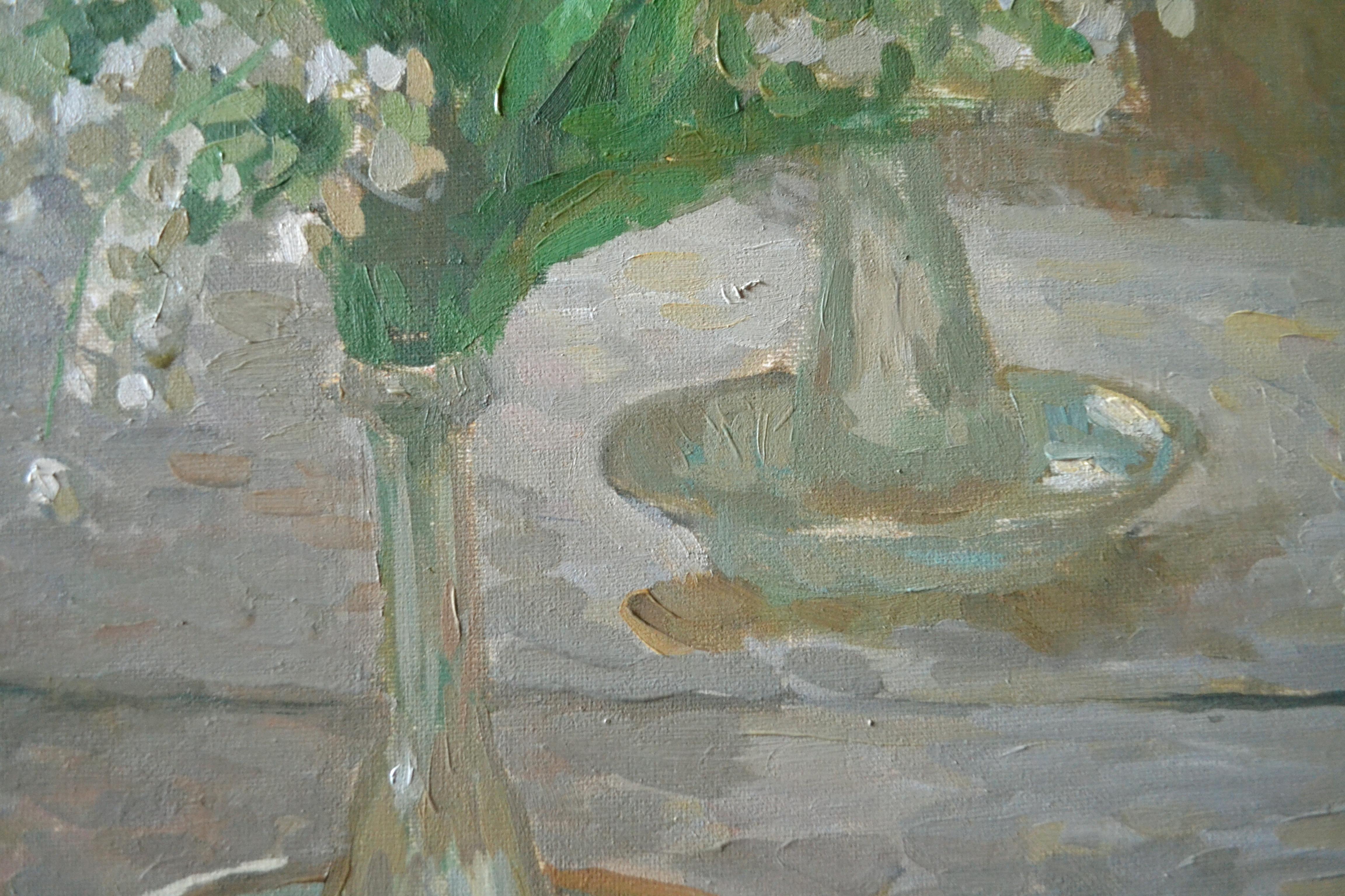 A bouquet of lilies of the valley and a mirror en vente 2