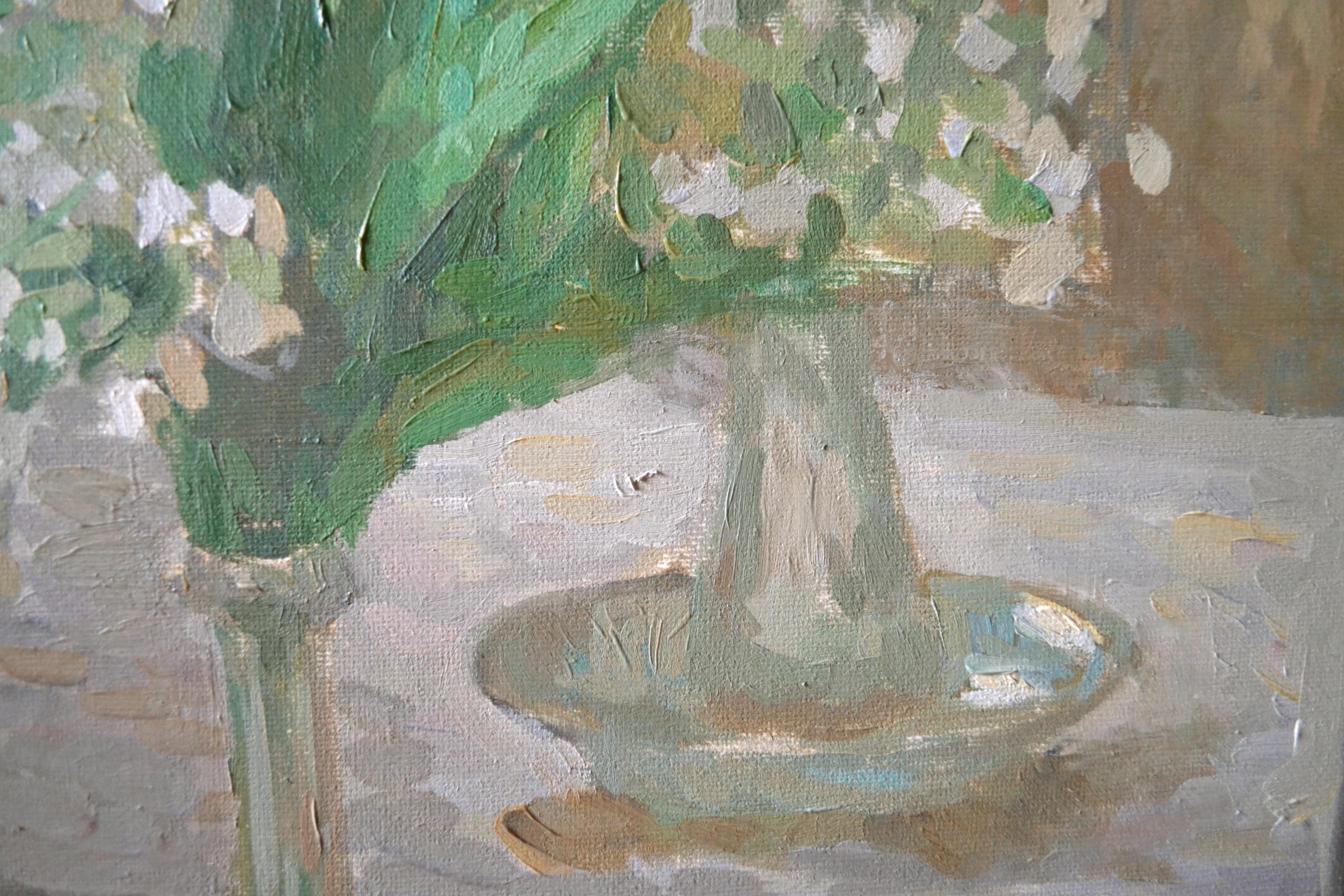 A bouquet of lilies of the valley and a mirror en vente 5