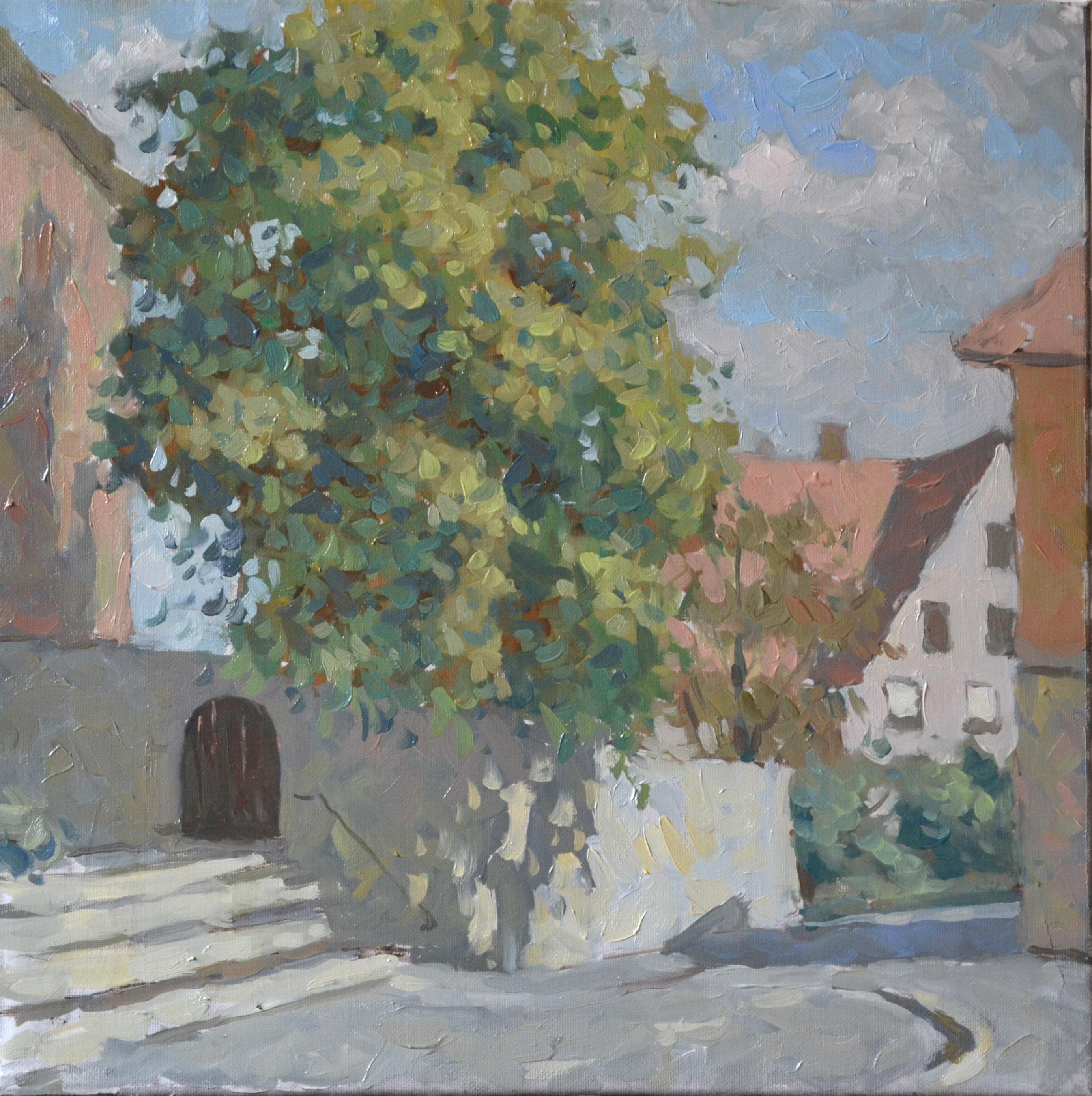 Eine Stadtecke im Spätsommer