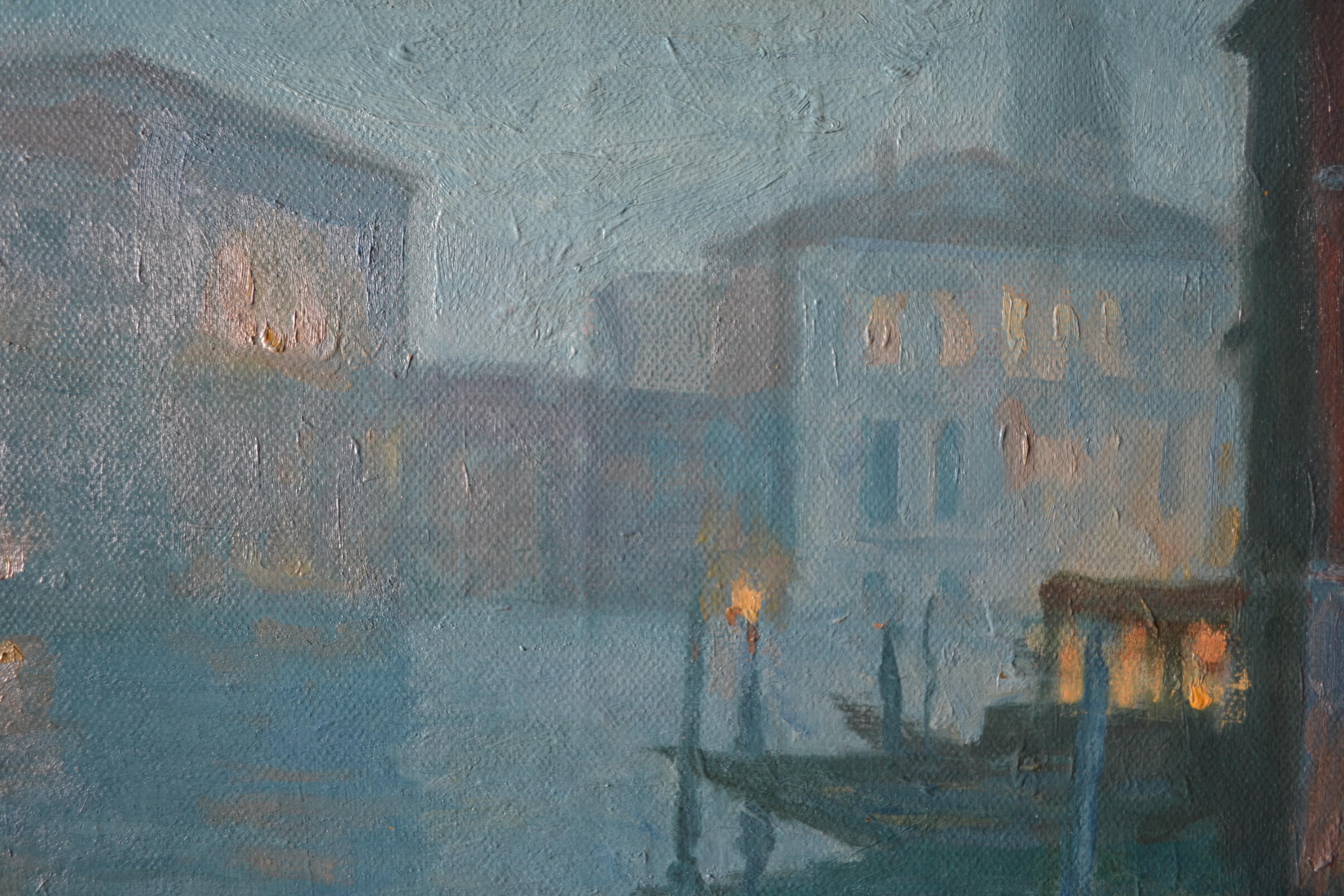 Frühmorgens auf dem Canal Grande in Venedig im Angebot 6