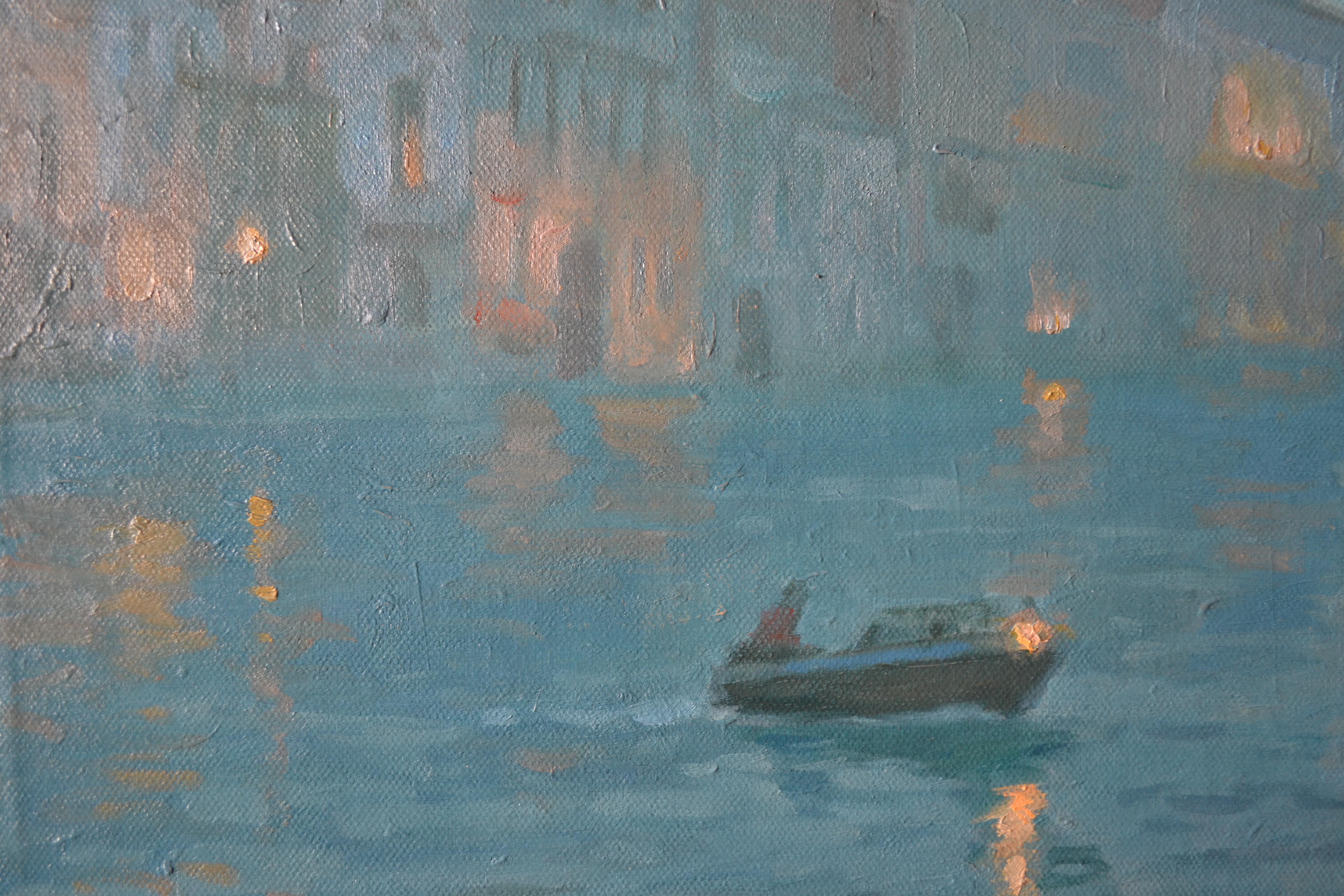 Frühmorgens auf dem Canal Grande in Venedig im Angebot 7