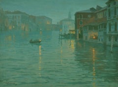 Early morning on the Grand Canal in Venice