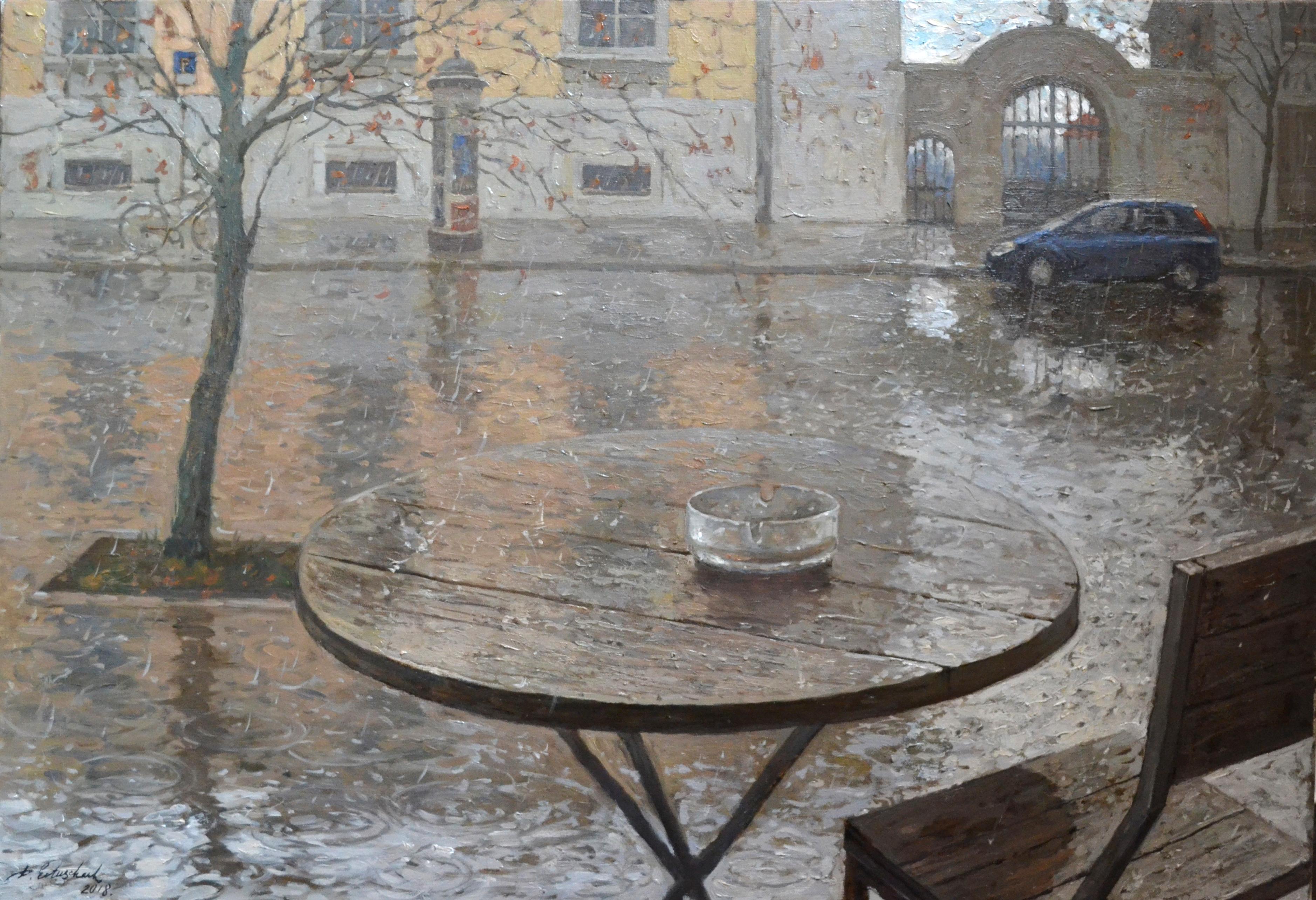 Dmitry Evtushenko Landscape Painting - Europe. Rain