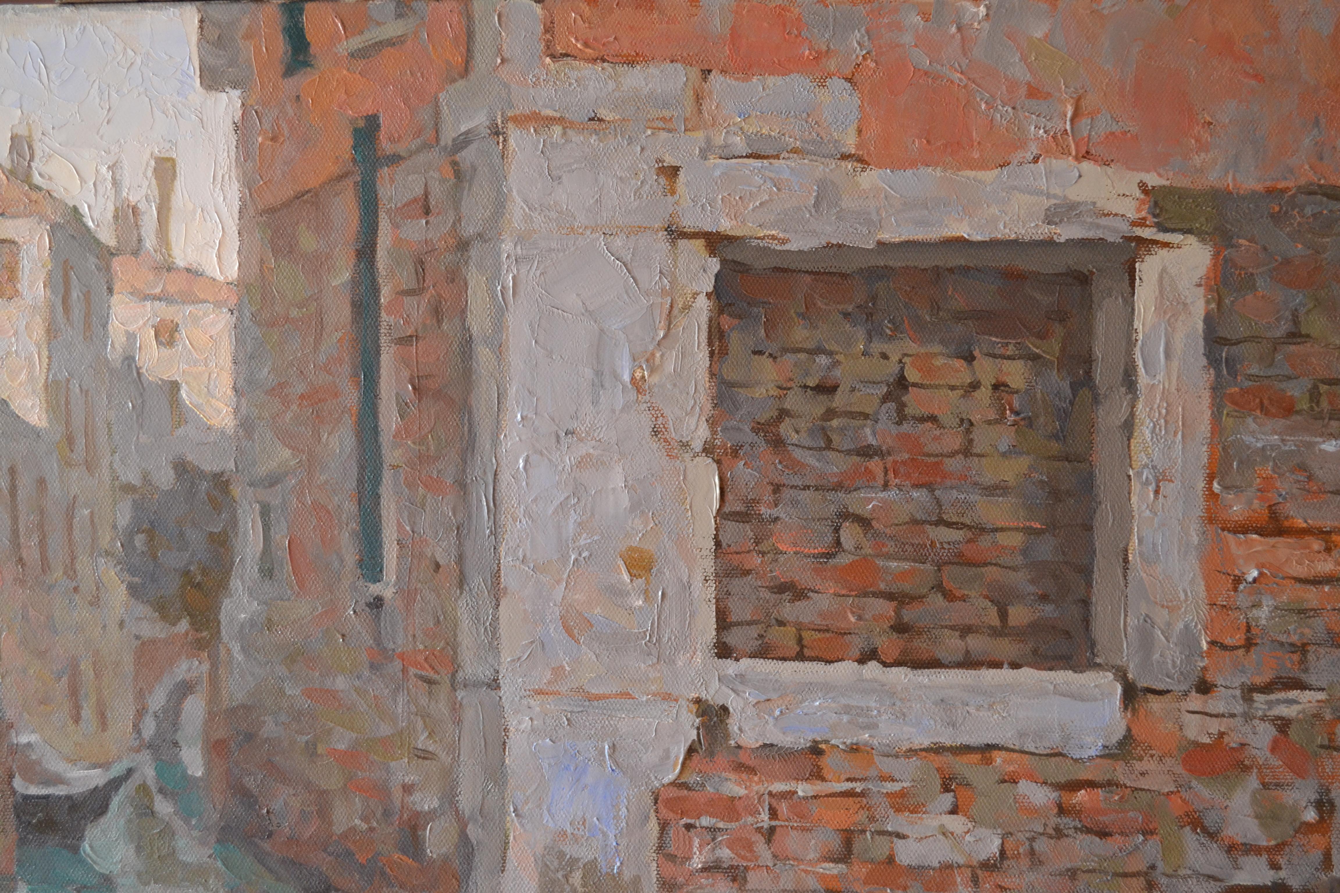 Flood in Venice - Realist Painting by Dmitry Evtushenko