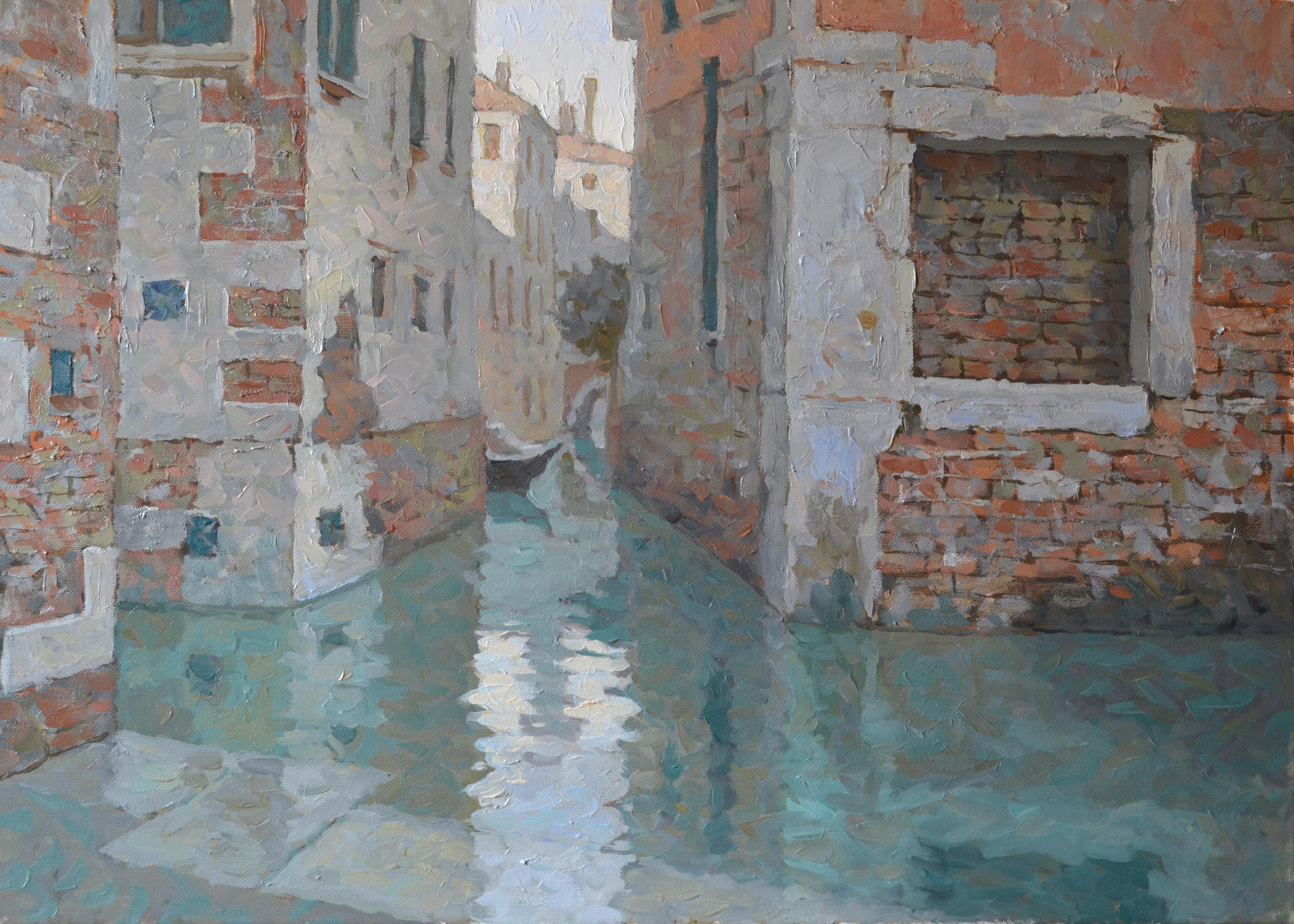 Dmitry Evtushenko Landscape Painting - Flood in Venice