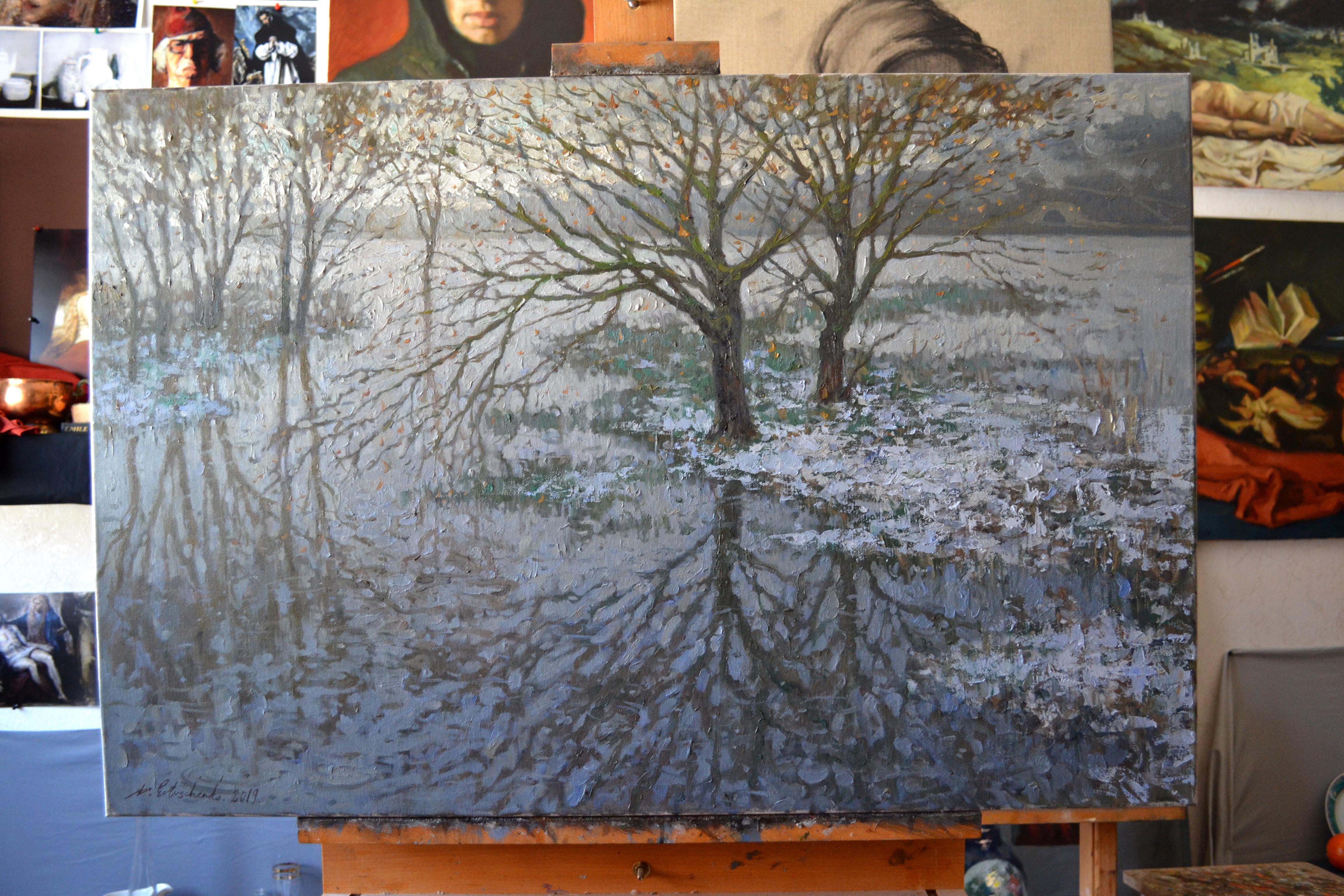 Flooding on the Main - Painting by Dmitry Evtushenko
