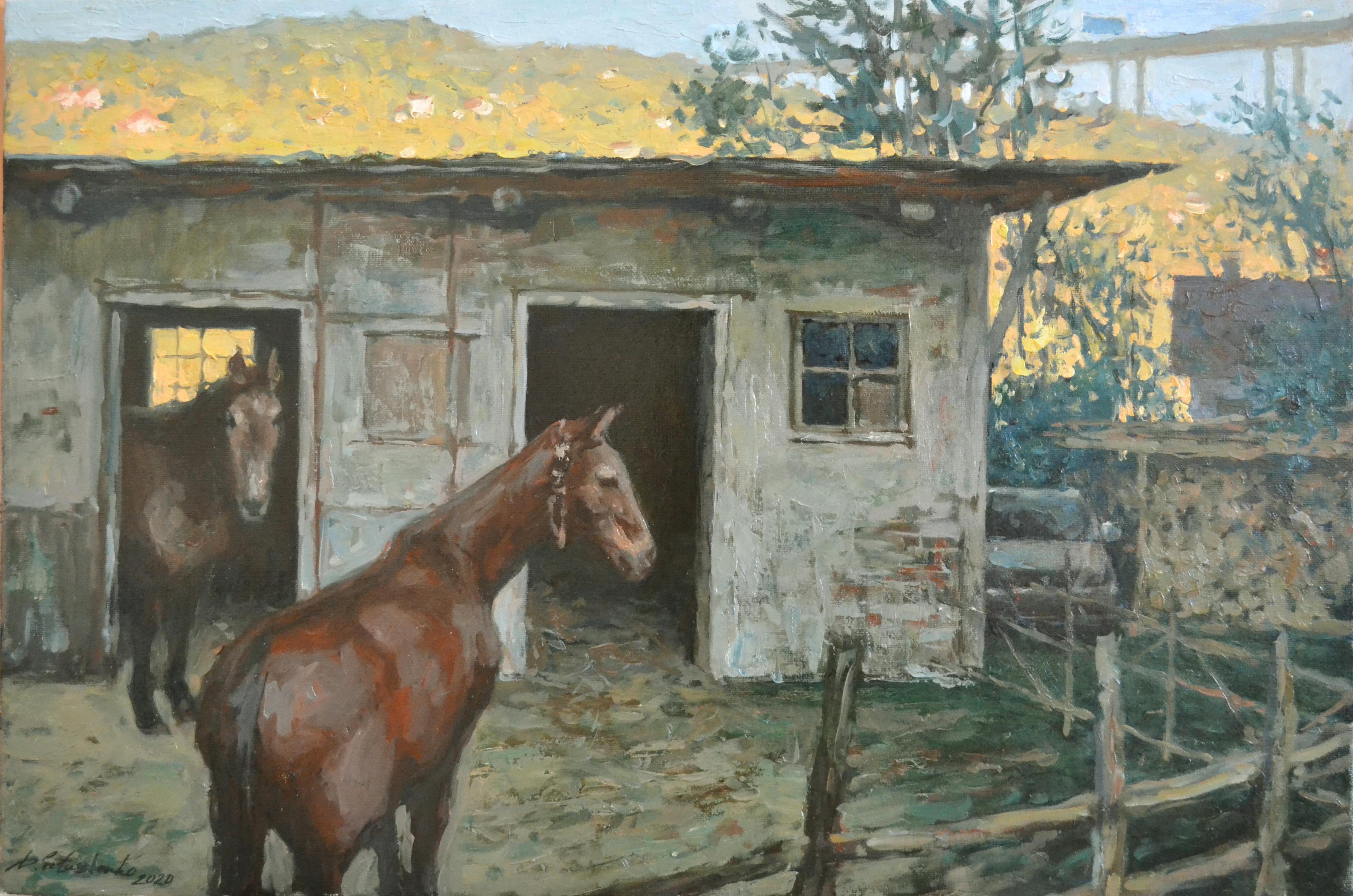 Landscape Painting Dmitry Evtushenko - Matinée en province