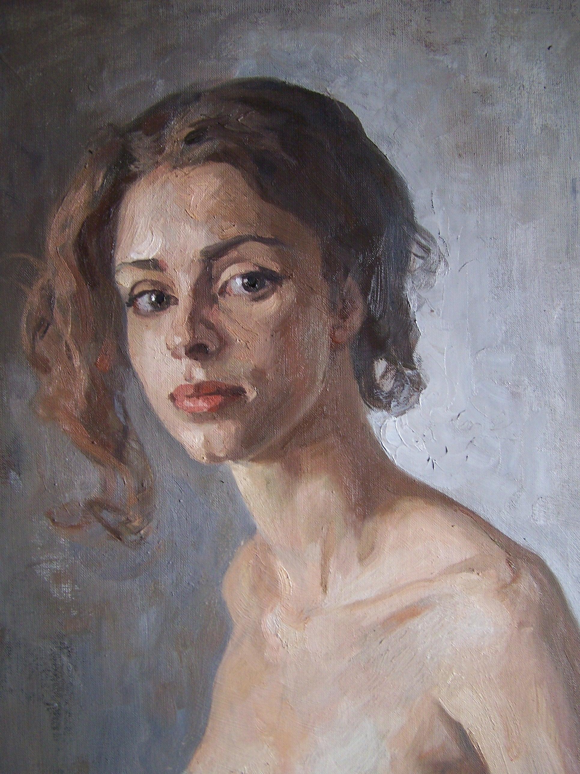 Natalie (Realismus), Painting, von Dmitry Evtushenko