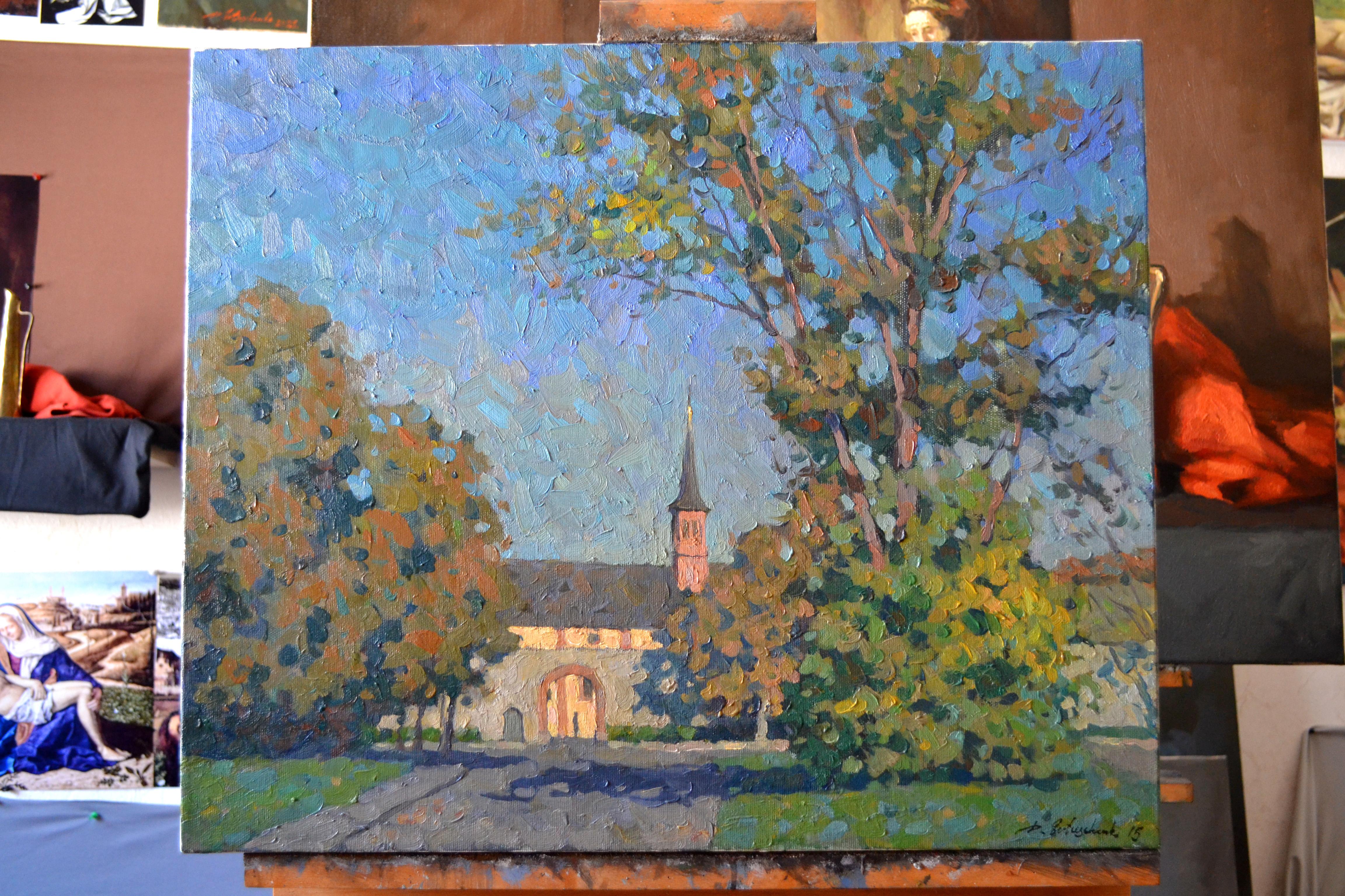 Près du monastère - Painting de Dmitry Evtushenko