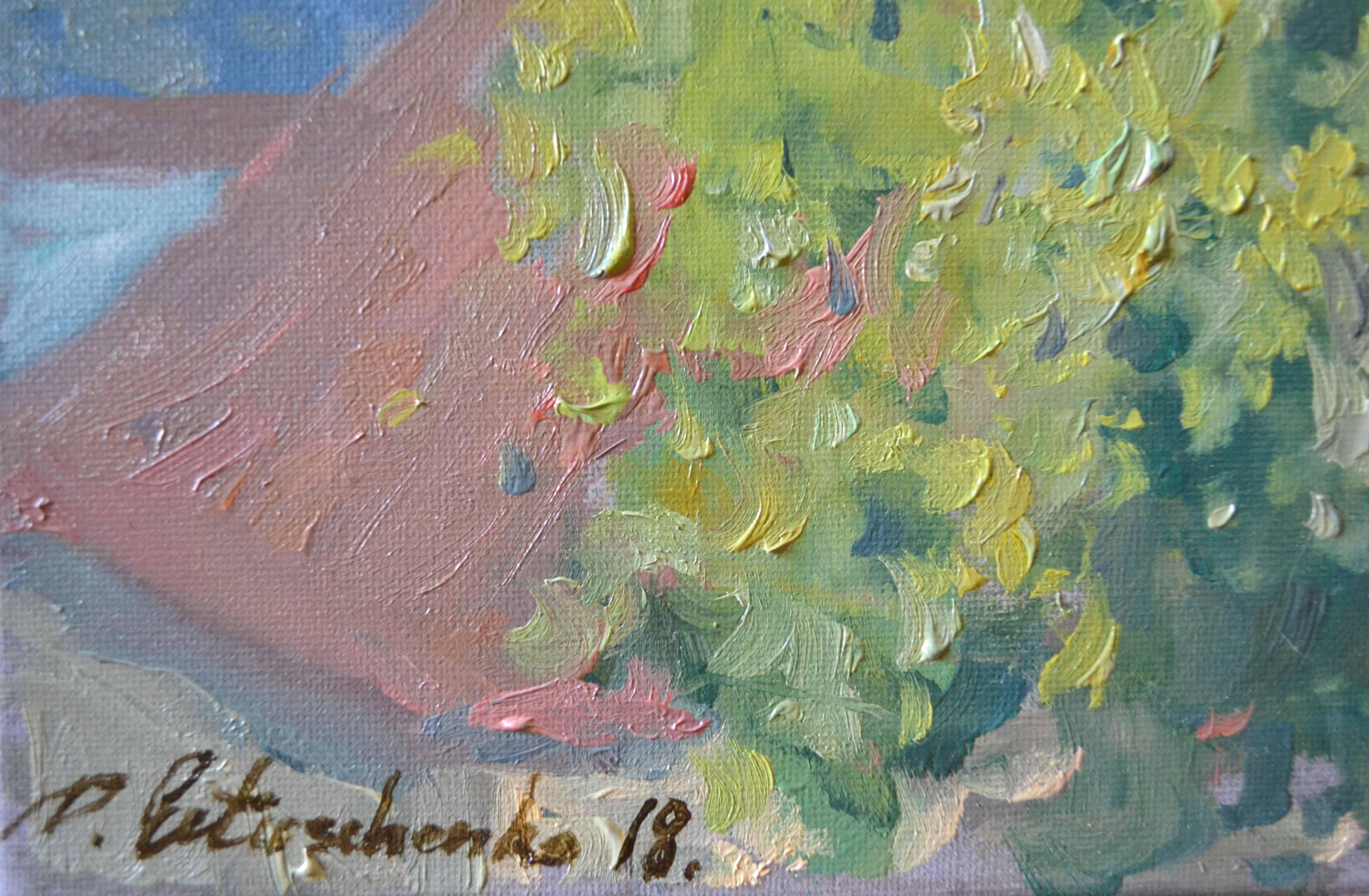 On a summer afternoon - Realist Painting by Dmitry Evtushenko
