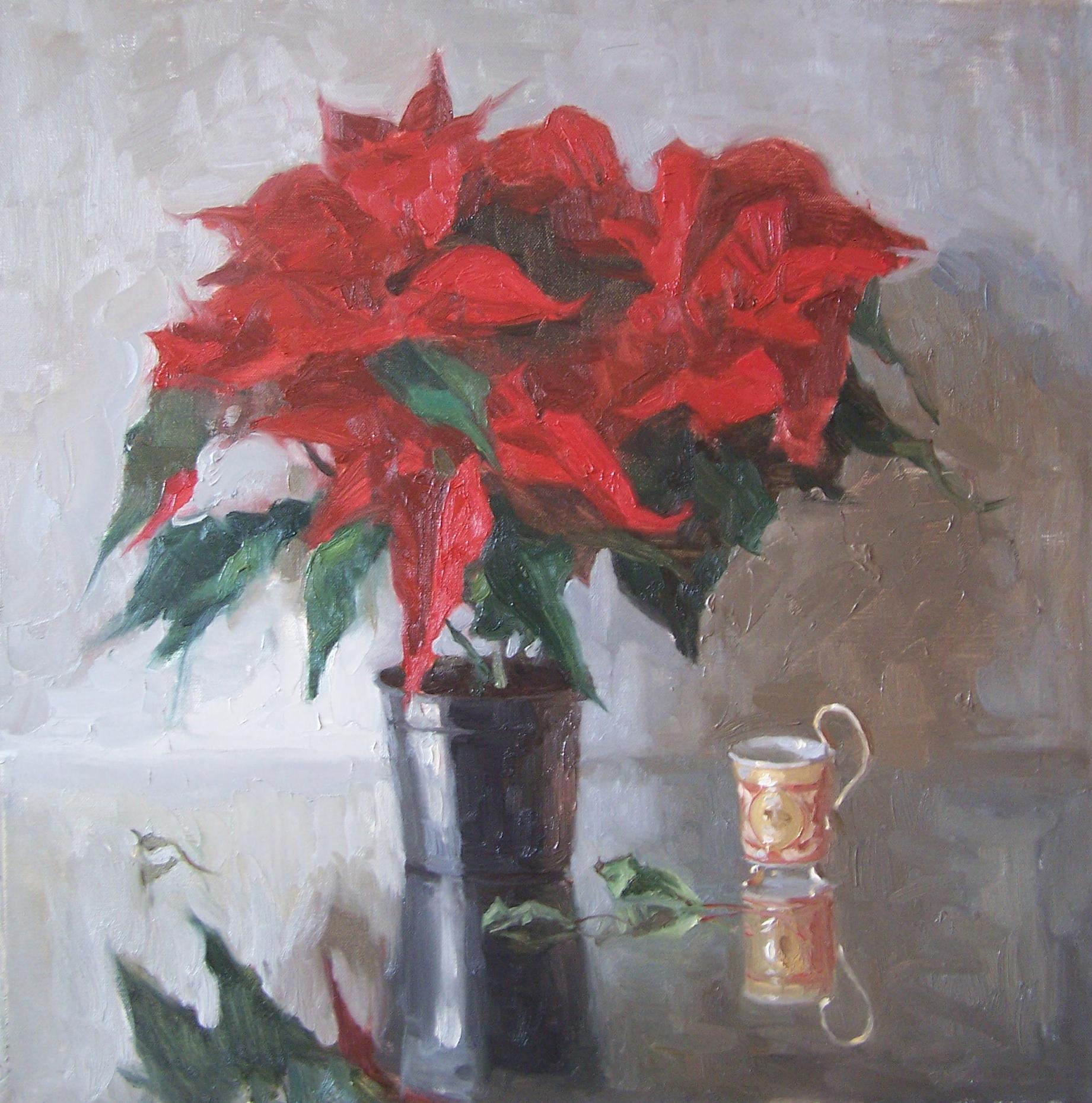 Still-Life Painting di Dmitry Evtushenko - Stella di Natale
