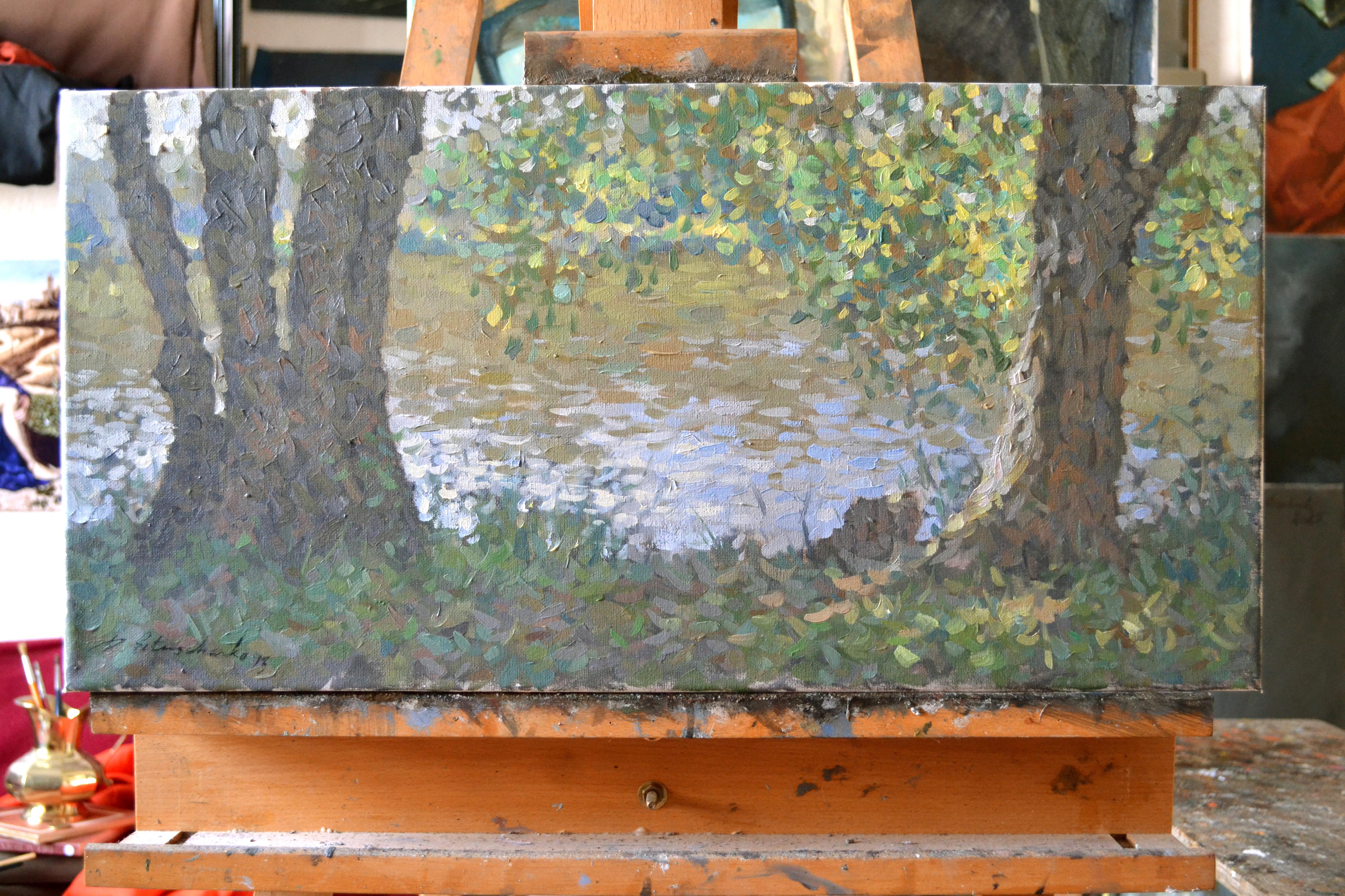 Sommernachmittag am Mainufer – Painting von Dmitry Evtushenko