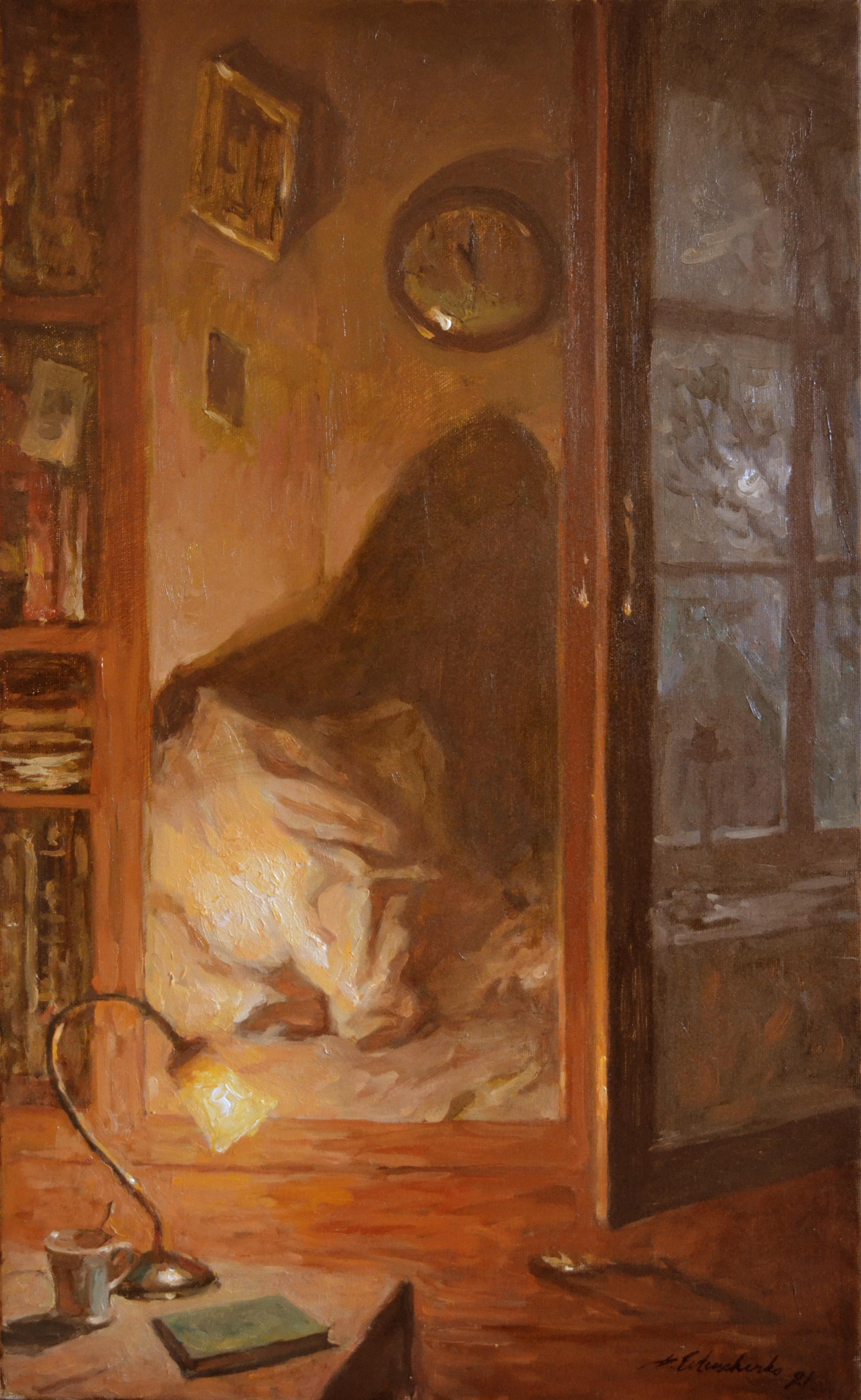 Dmitry Evtushenko Interior Painting - The sound of a distant train
