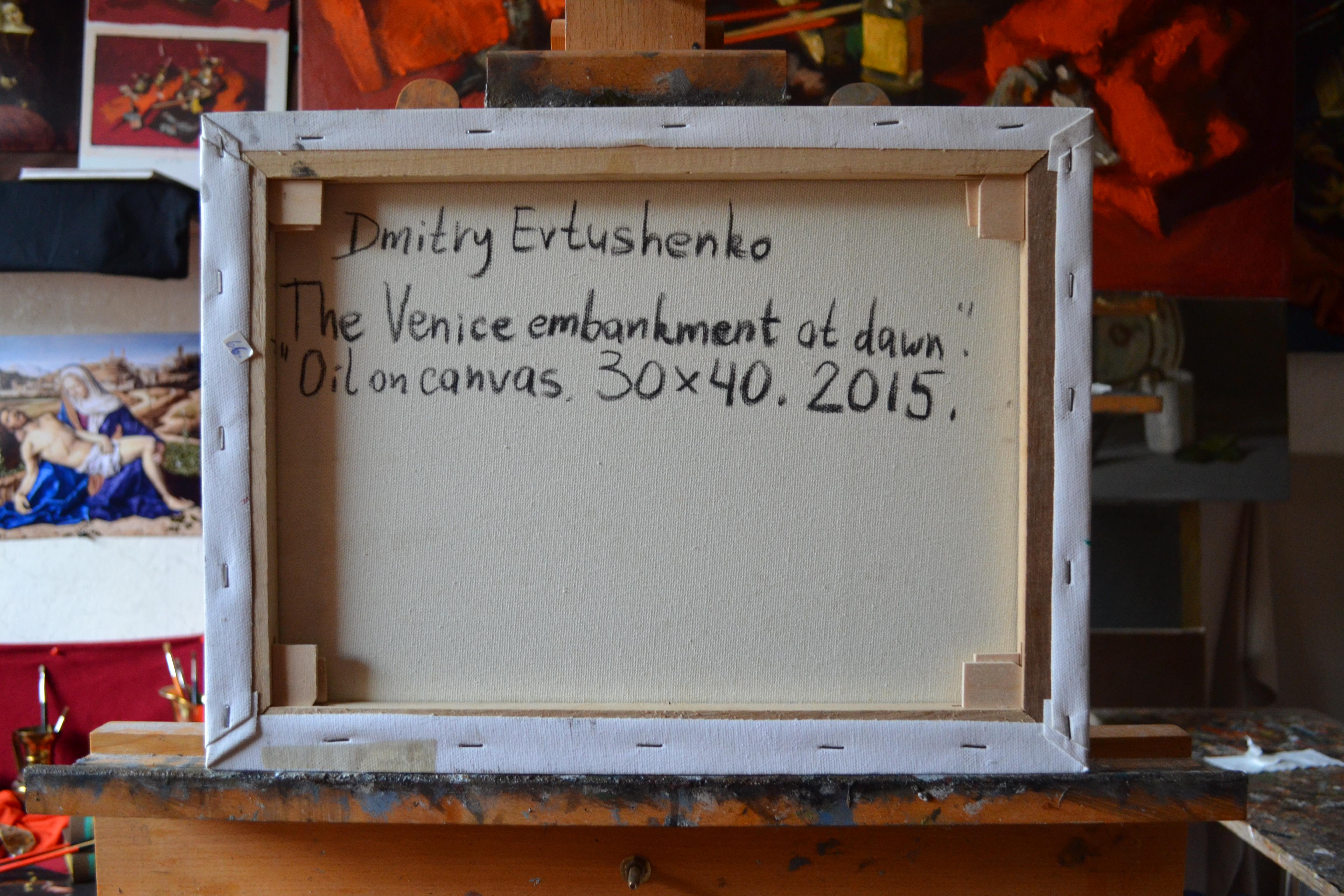 Die Uferpromenade von Venedig in der Morgendämmerung im Angebot 5