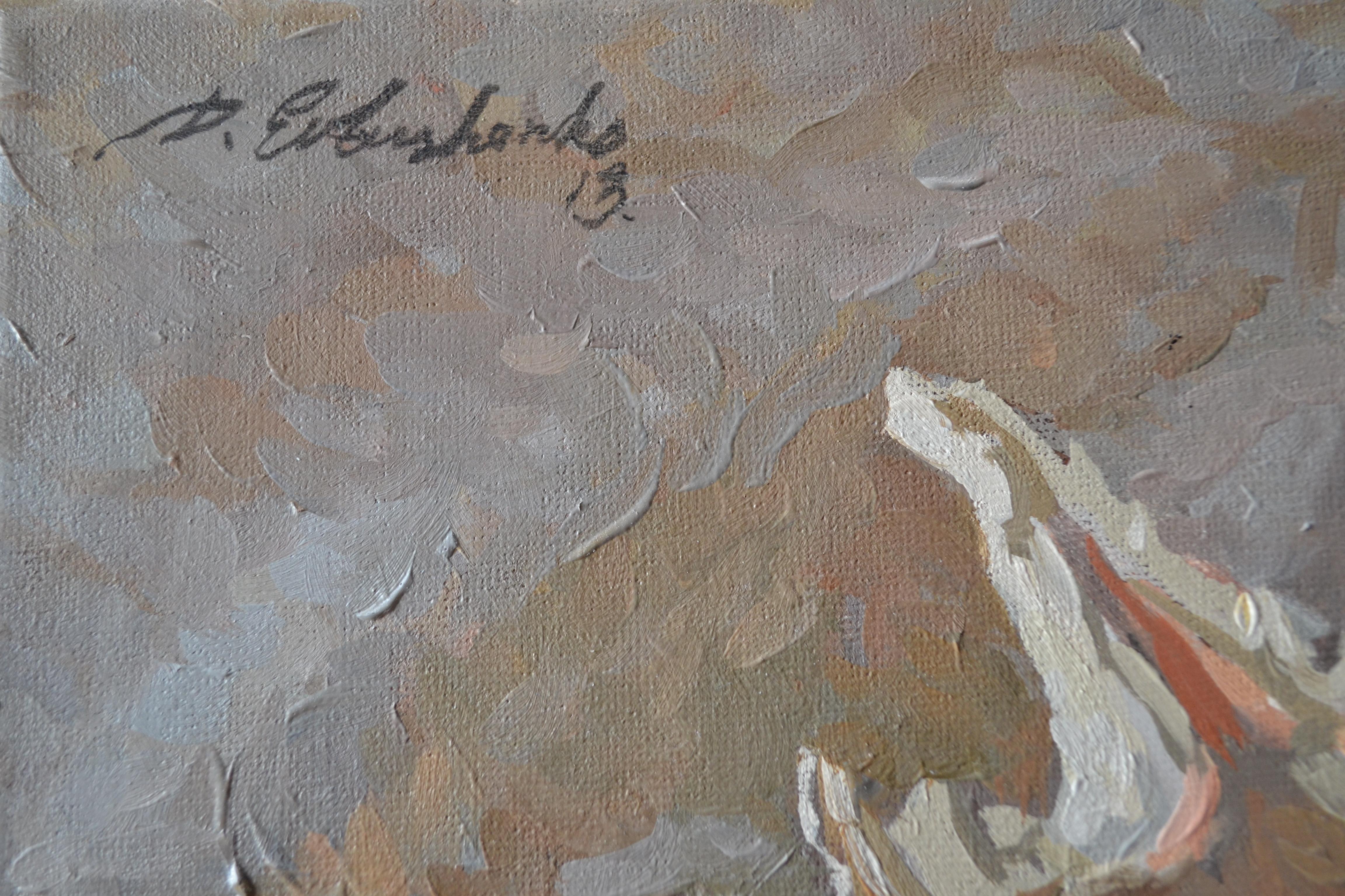 Tres conchas - Painting Realista de Dmitry Evtushenko