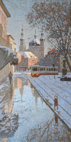 Tram in the old town