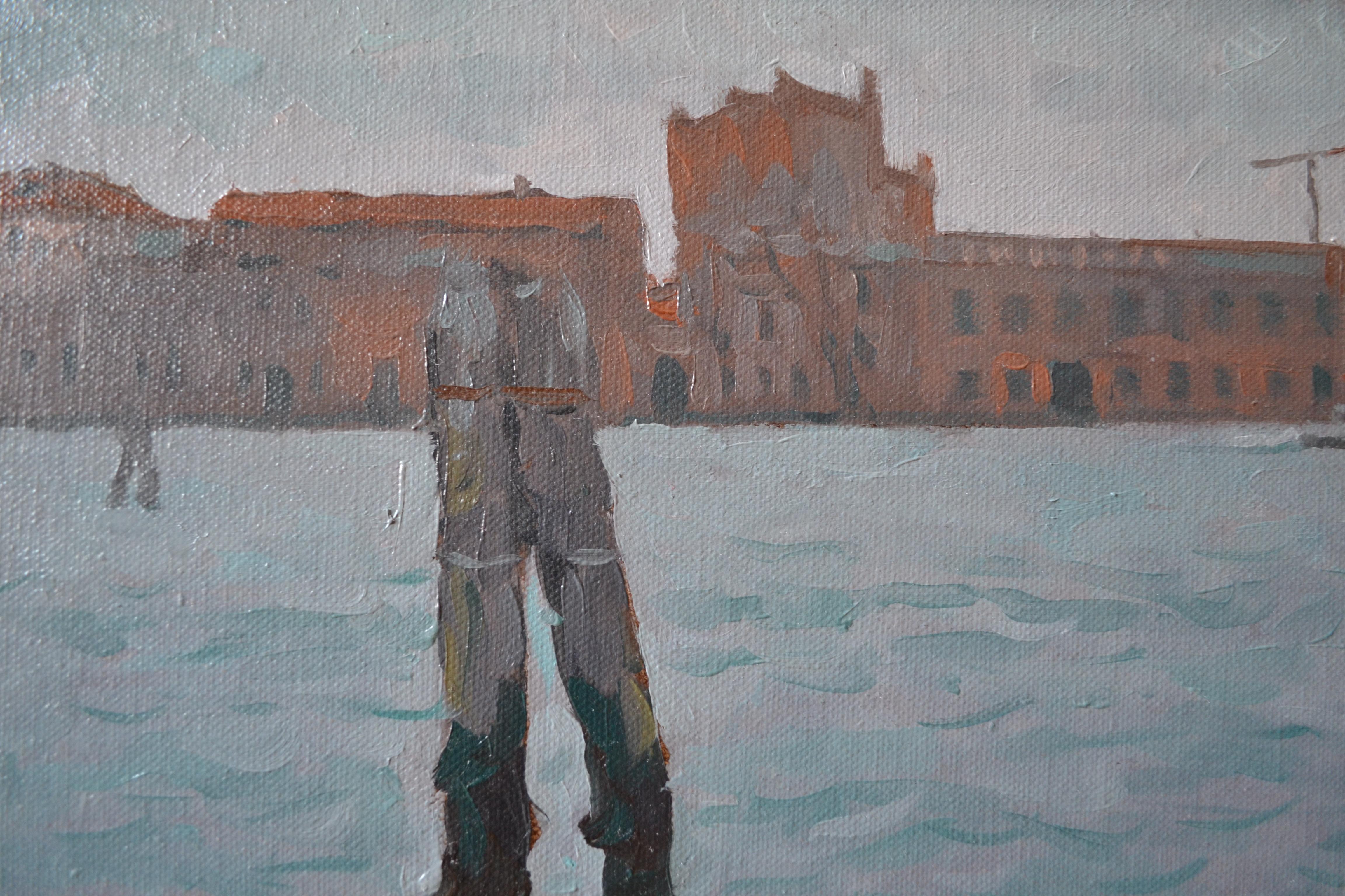 Vue de l'île de la Giudecca. Venise. en vente 2