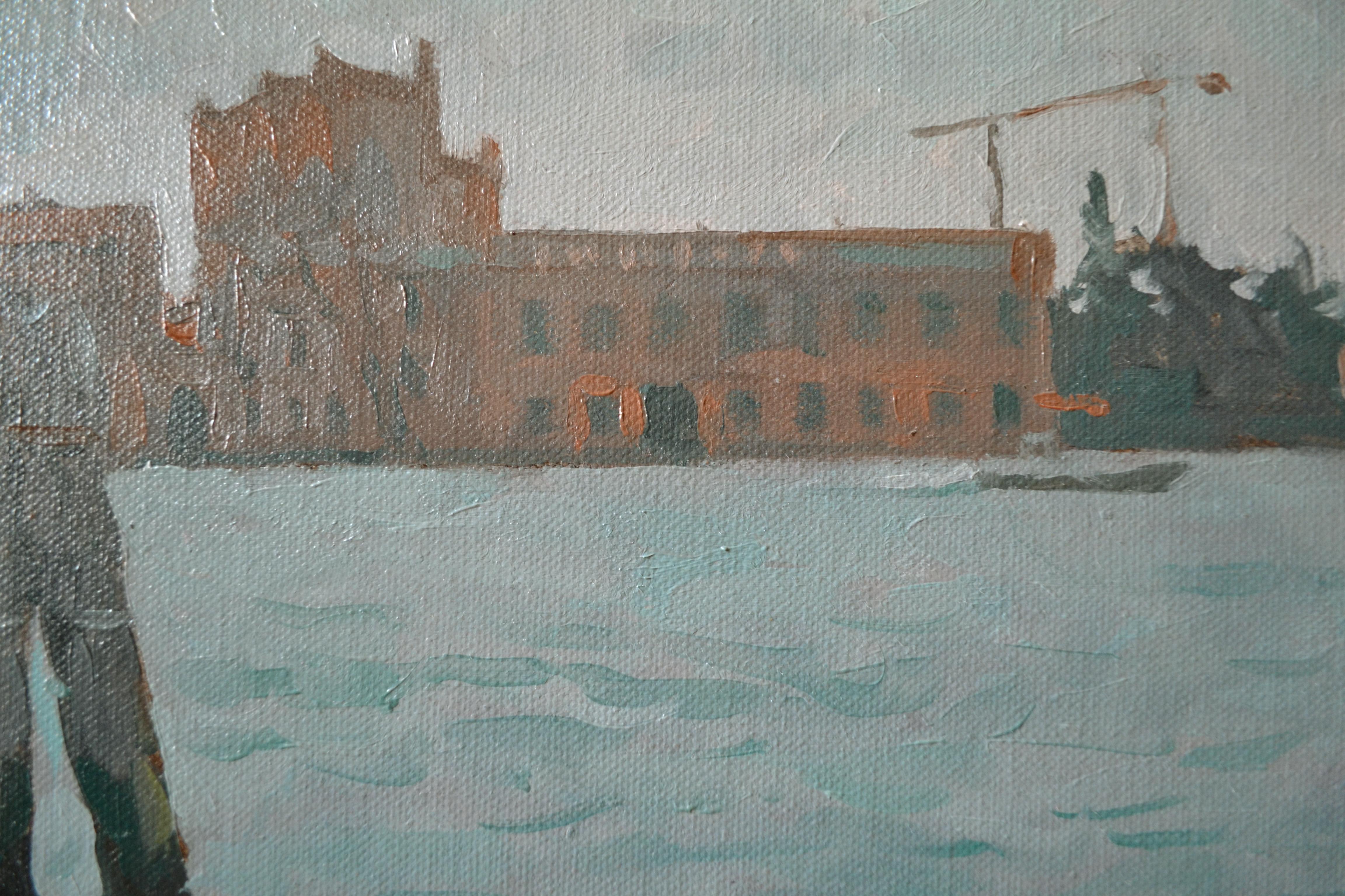 Vue de l'île de la Giudecca. Venise. en vente 3