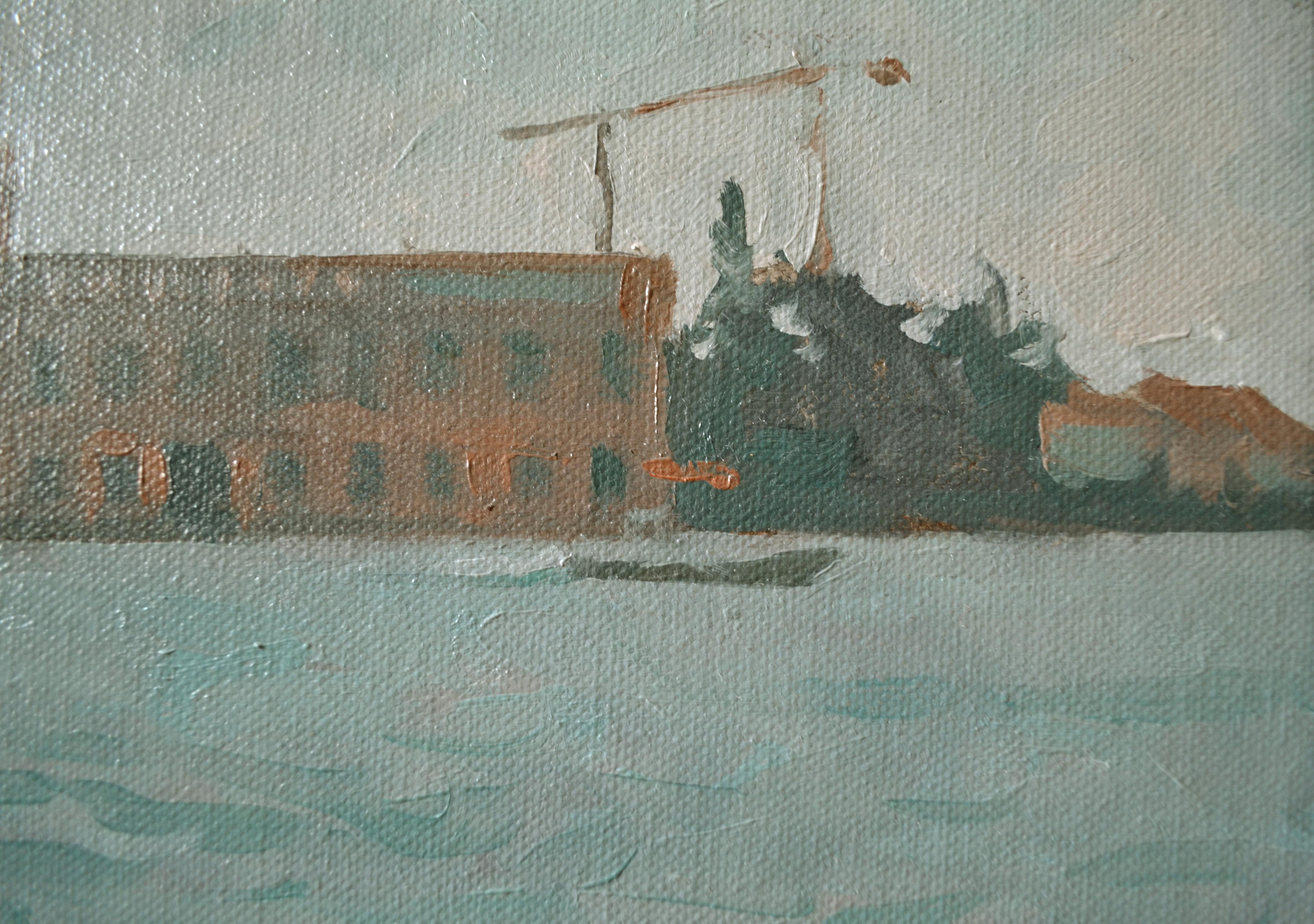 Vue de l'île de la Giudecca. Venise. en vente 4