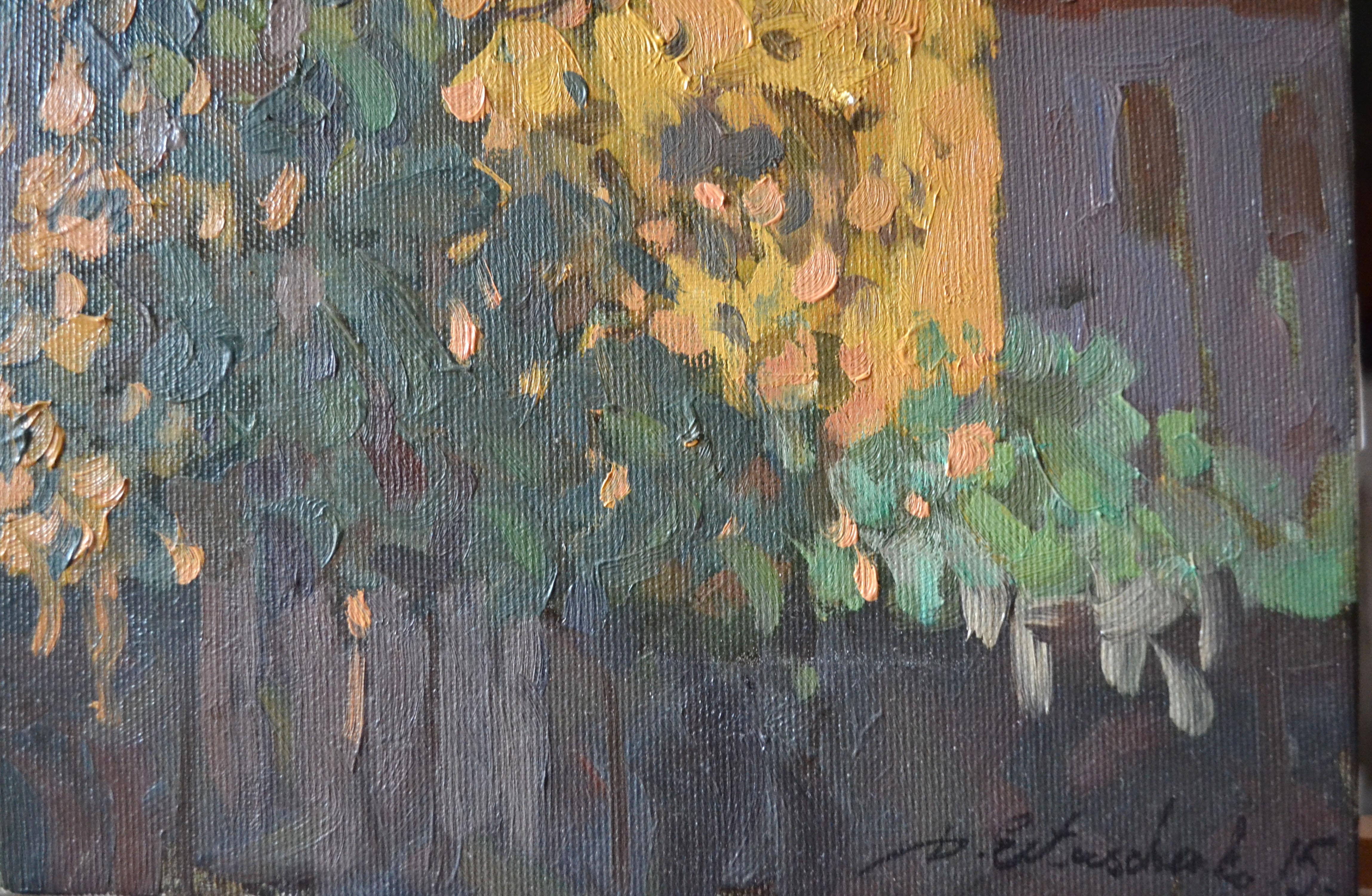 Casa Amarilla - Painting Realista de Dmitry Evtushenko