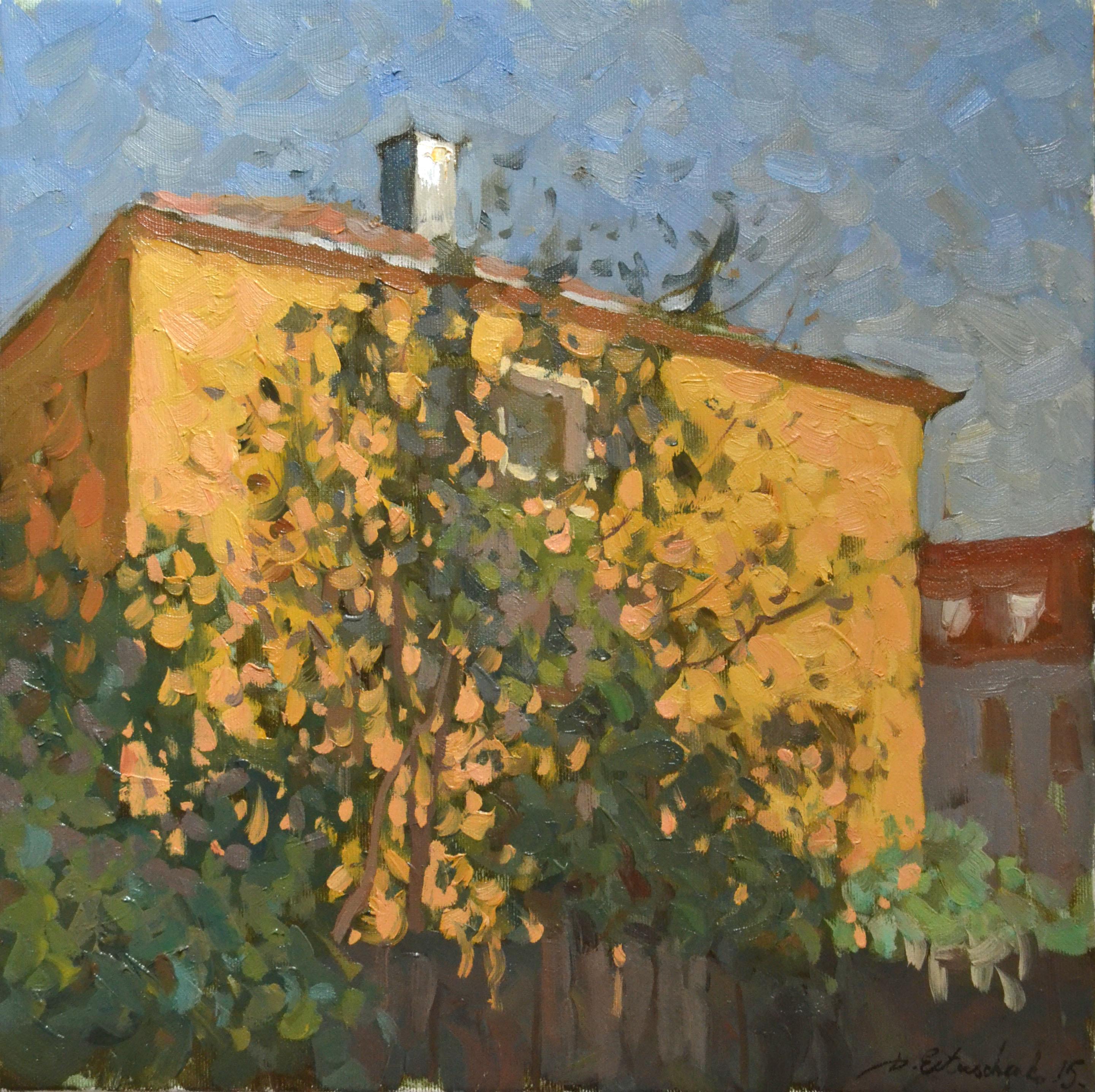Landscape Painting de Dmitry Evtushenko - Casa Amarilla