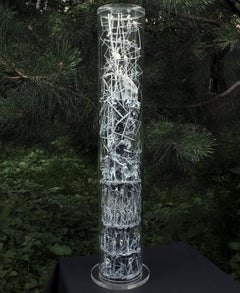„Evolutionary Substance“-Skulptur 20" x 4" Zoll von Dmitry Kawarga