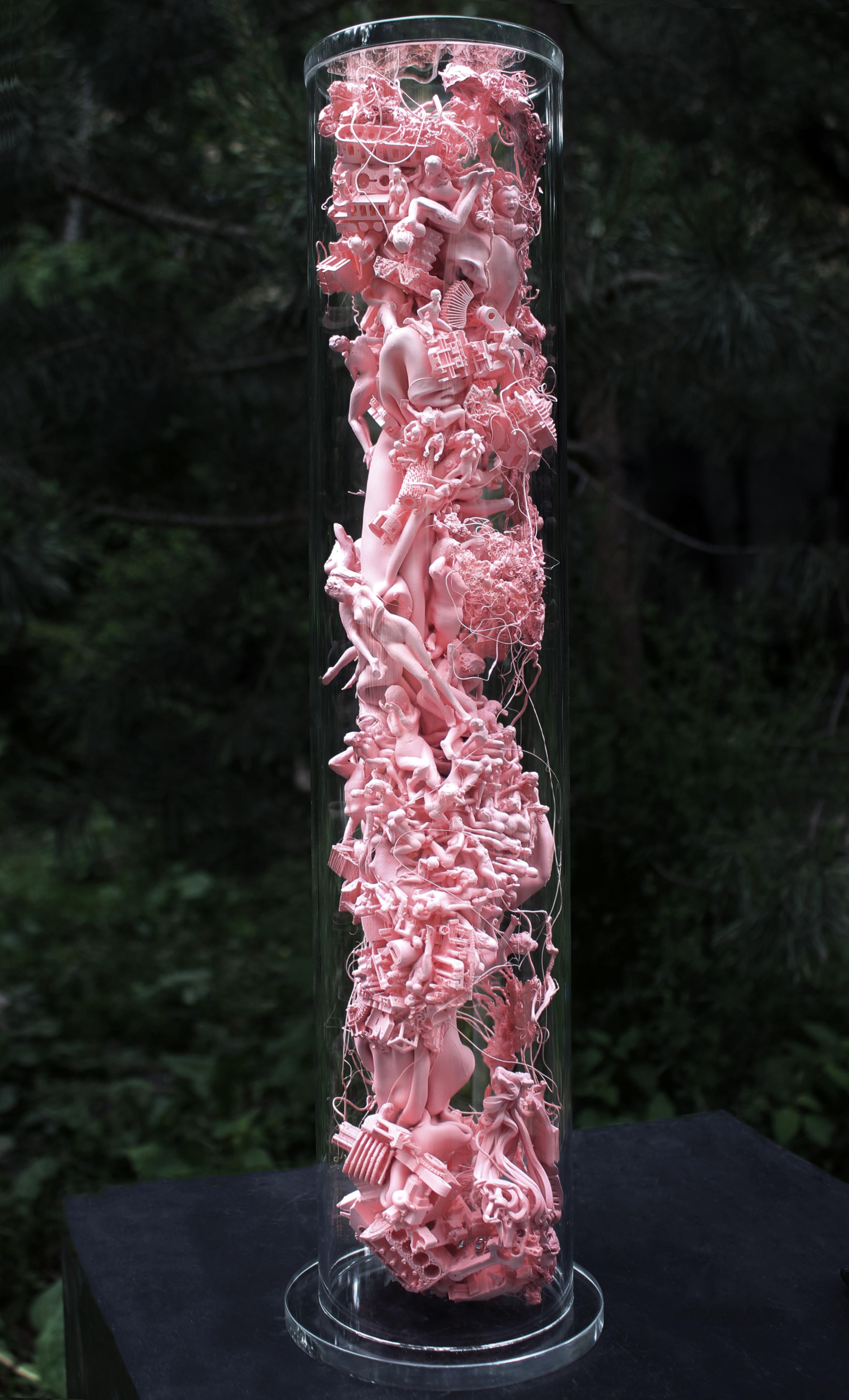 "Female Substance" Sculpture 20" x 4" inch by Dmitry Kawarga - Mixed Media Art by Dmitry Kawarga 