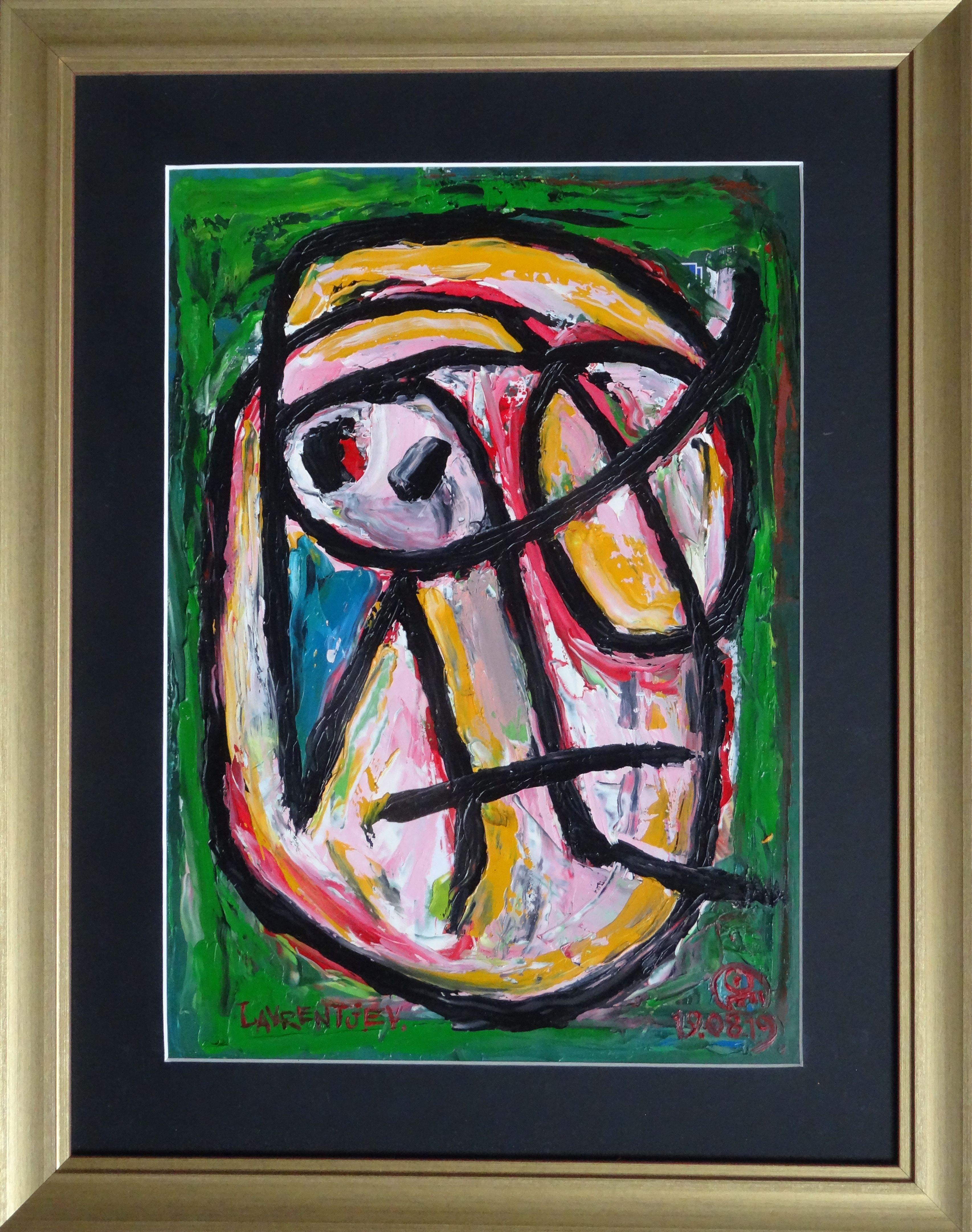 Uccello. 2019, pannello rigido, olio, 41x28 cm - Painting di Dmitry Lavrentjev 