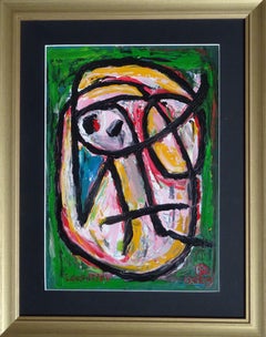 Bird. 2019, hardboard, oil, 41x28 cm