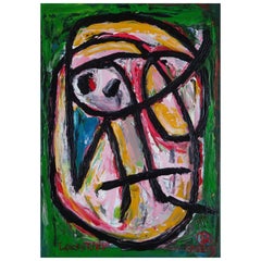 Bird. 2019, hardboard, oil, 41x28 cm