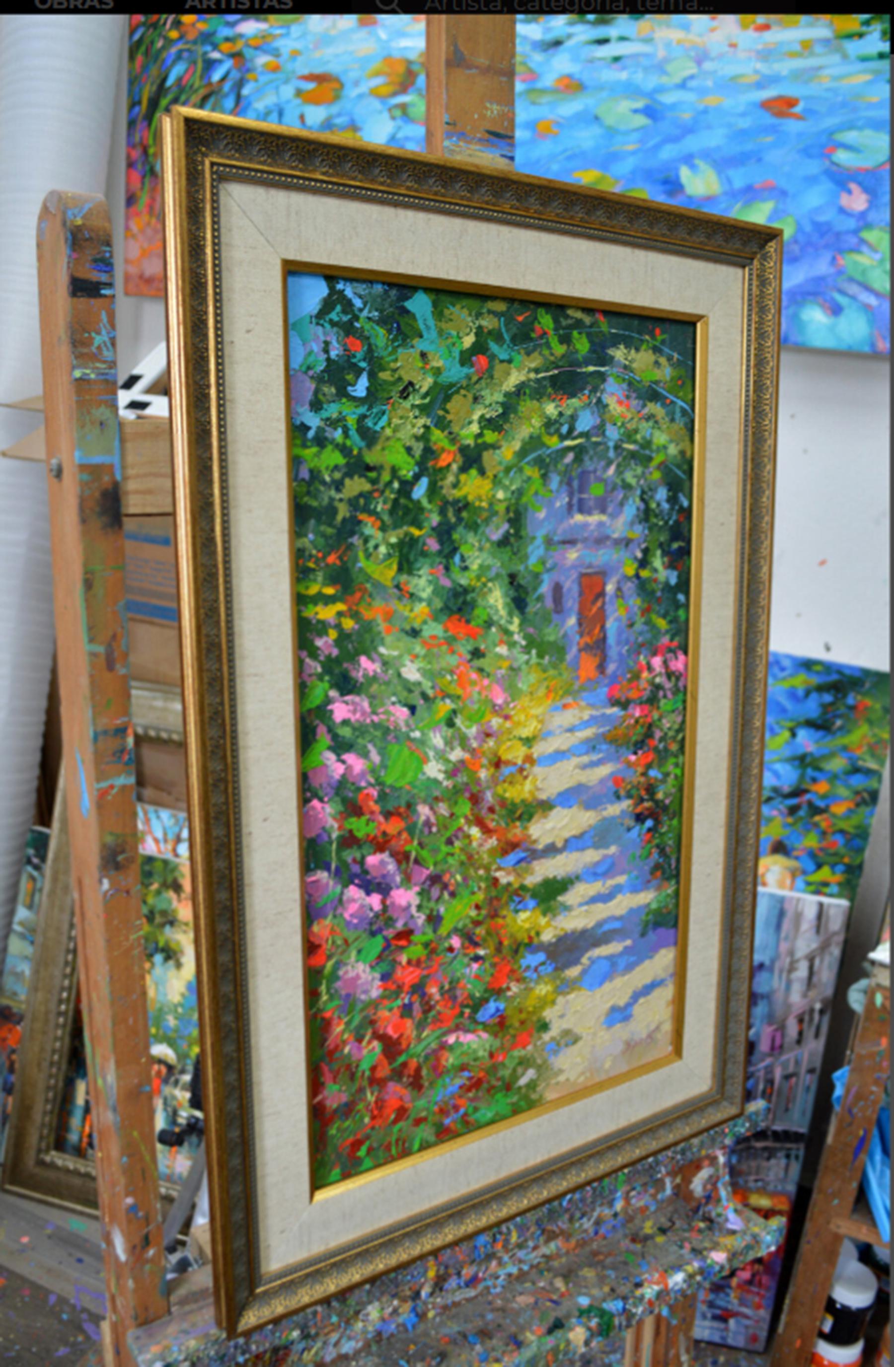 Vicolo nel giardino - Painting Impressionismo di Dmitry Spiros