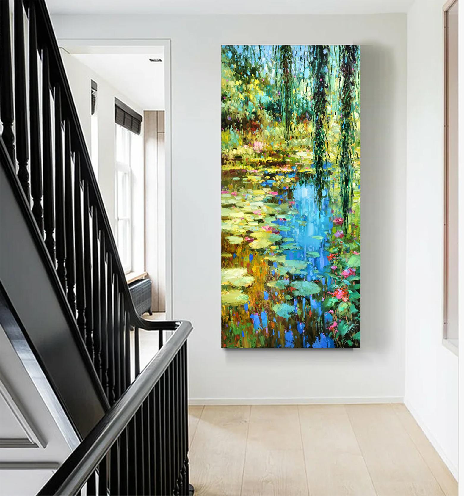 Ein übergroßer Teich – Painting von Dmitry Spiros