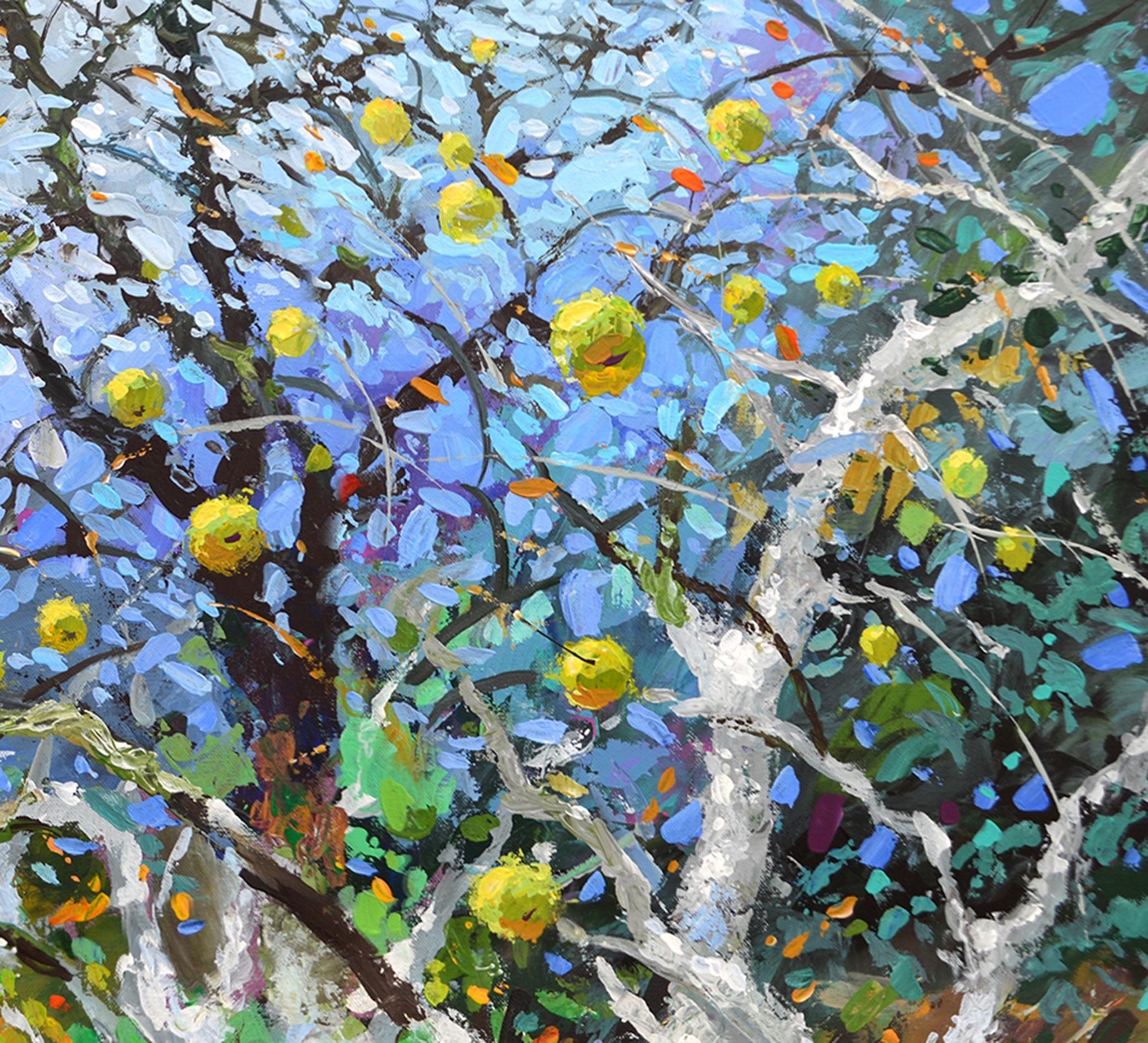 Autumn apple trees - Painting by Dmitry Spiros