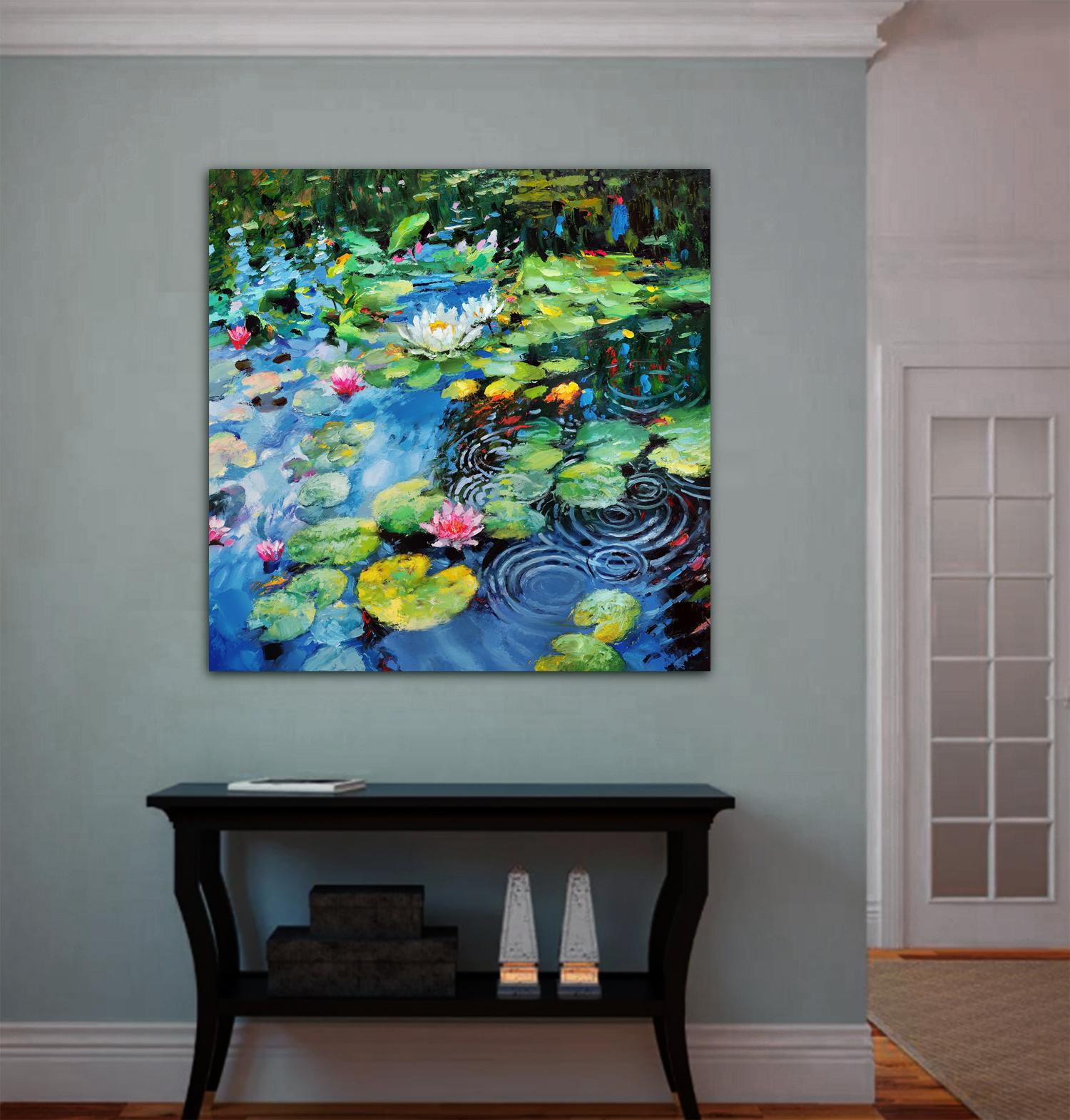 Nenúfares en flor 2 - Painting de Dmitry Spiros