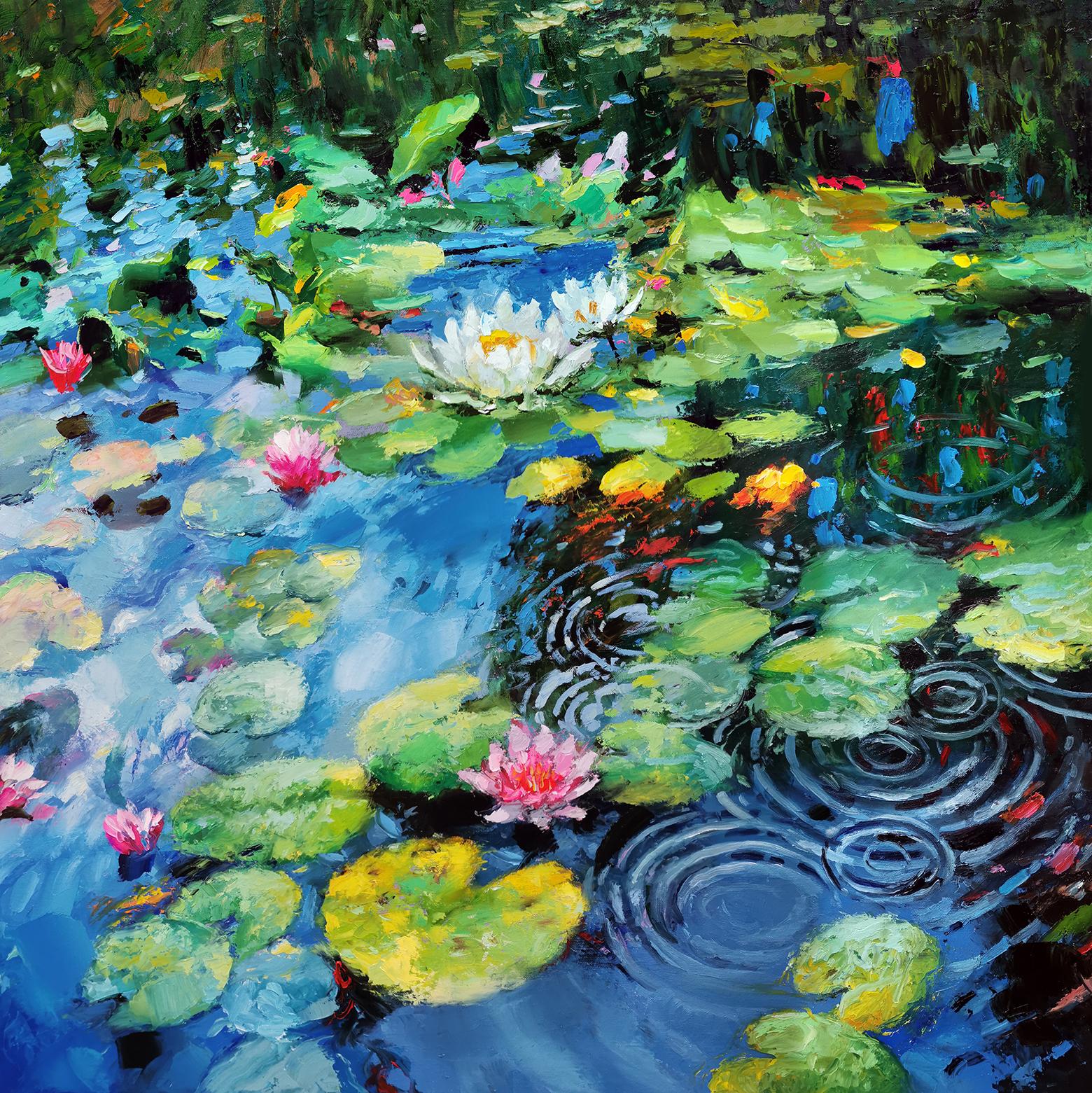 Landscape Painting de Dmitry Spiros - Nenúfares en flor 2