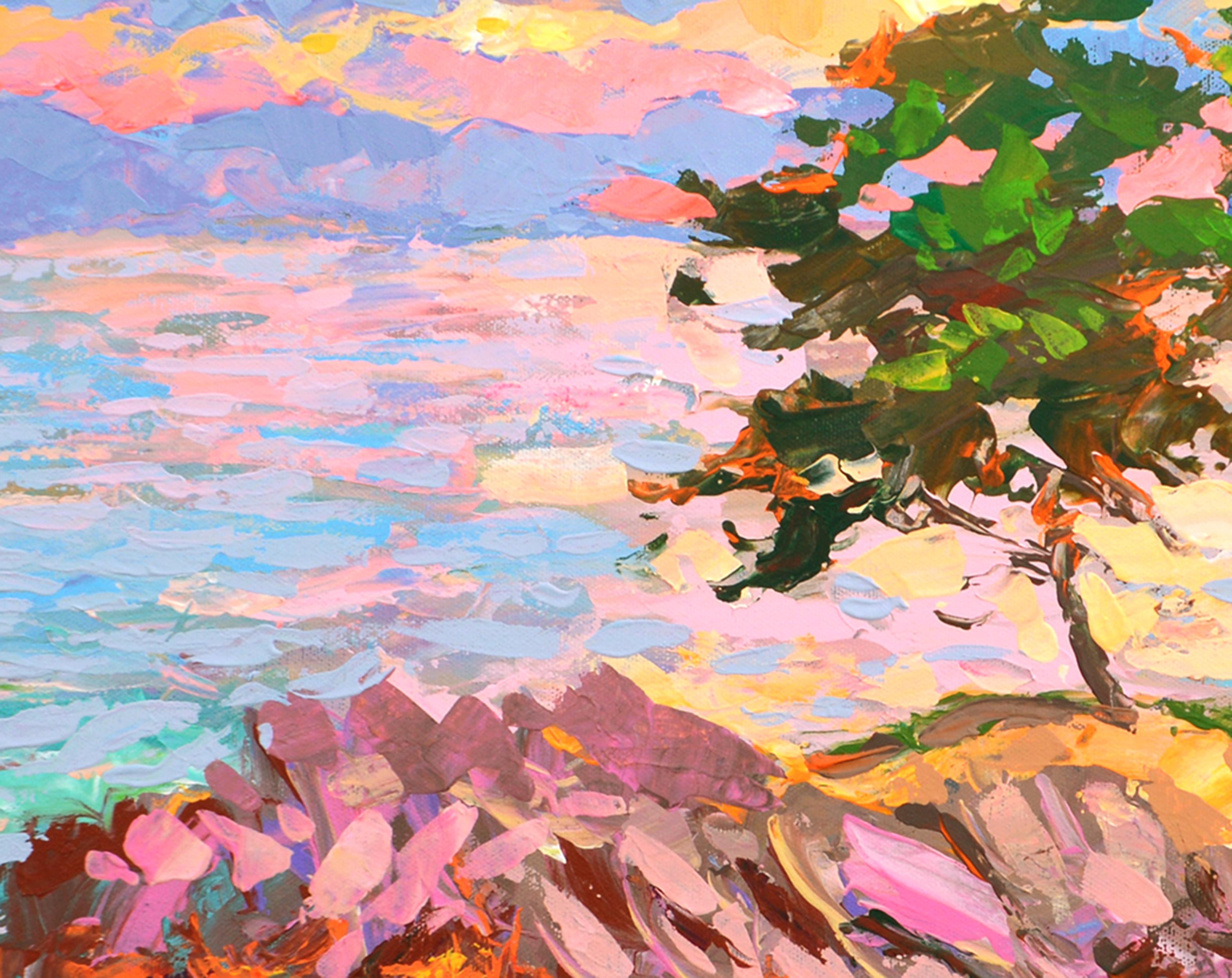Küstenkiefern – Painting von Dmitry Spiros