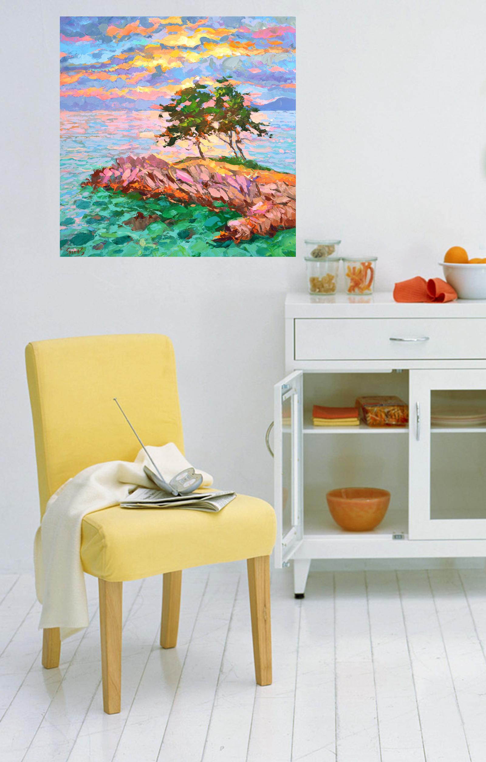 Malerei: Öl, Acryl auf Leinwand.

