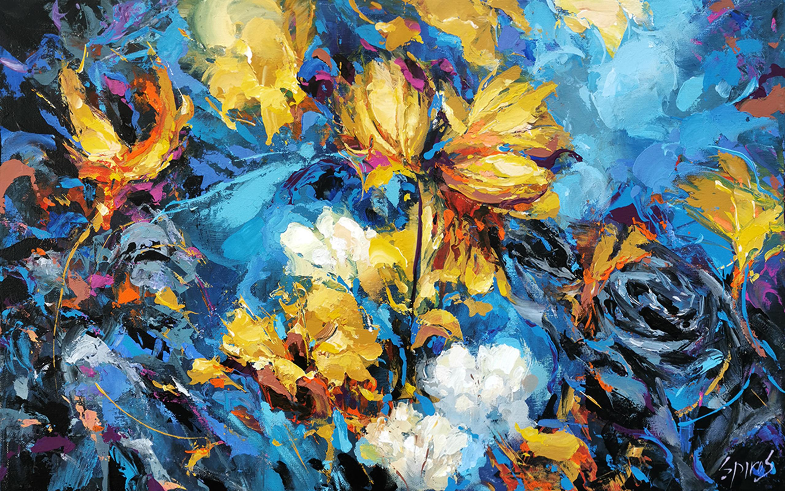 Dmitry Spiros Landscape Painting – Ephemere Ausstrahlung