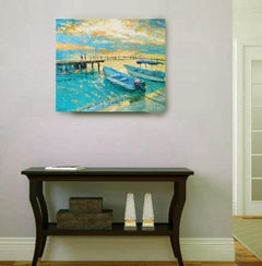 Fishing boats evening