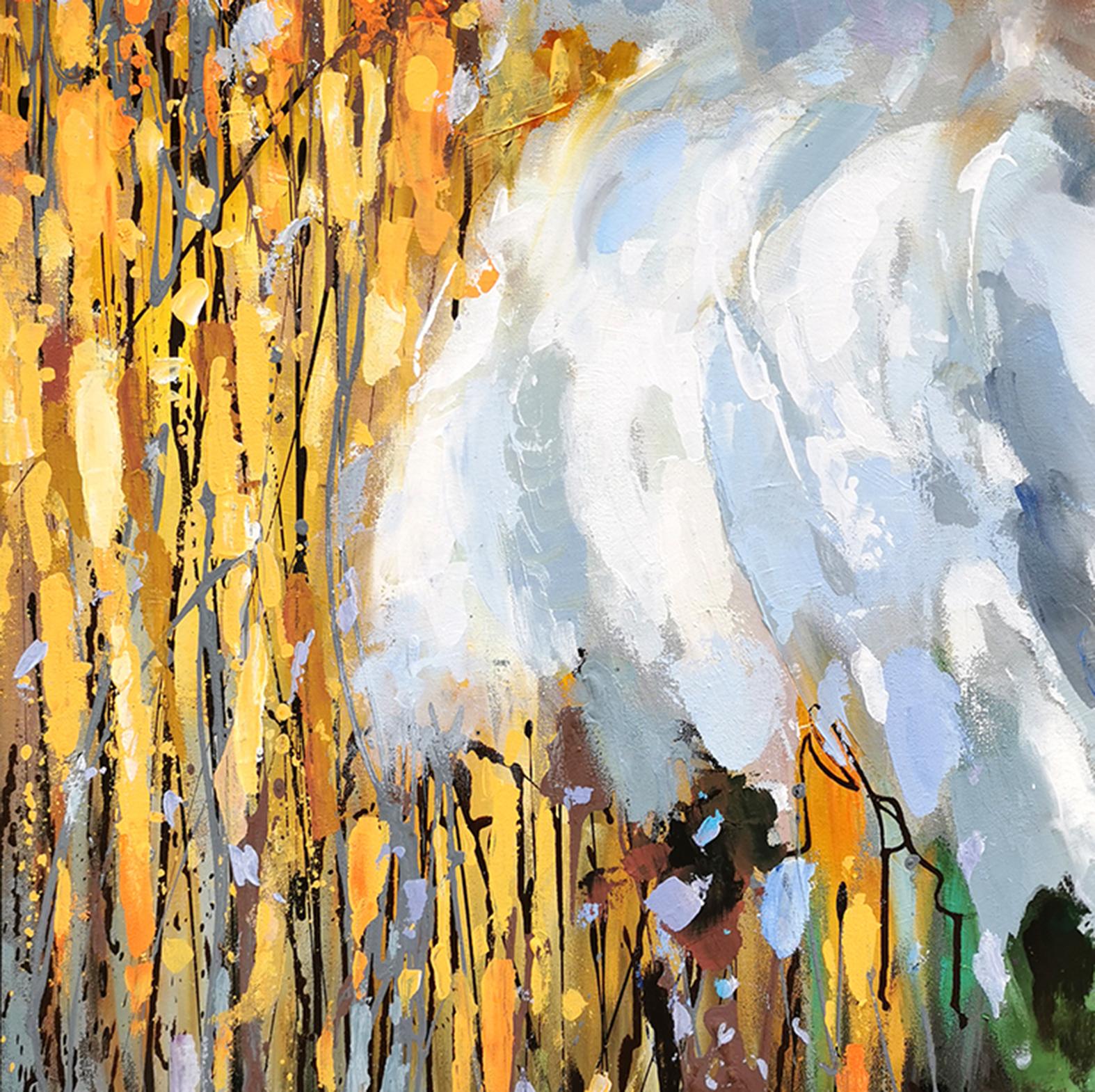 Blumenkomposition #14 (Beige), Landscape Painting, von Dmitry Spiros