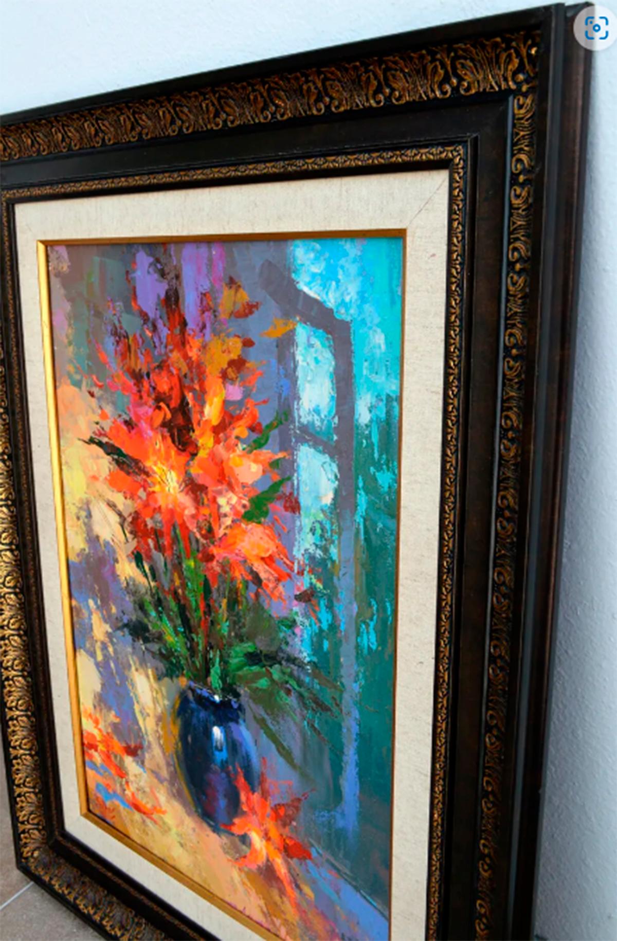 Soirée fleurs - Painting de Dmitry Spiros