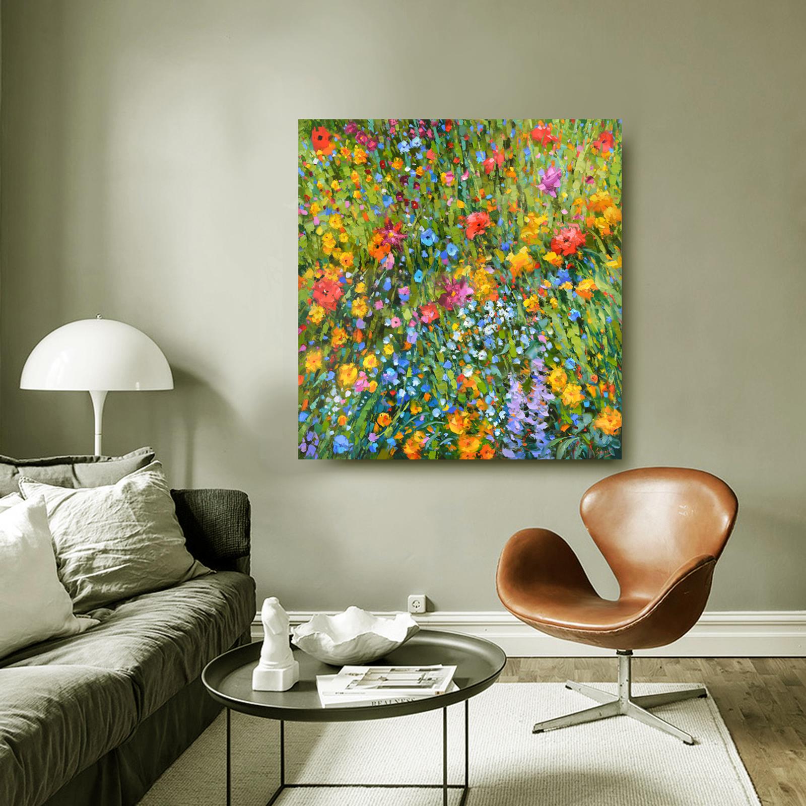 Flowery meadow 3 - Painting by Dmitry Spiros