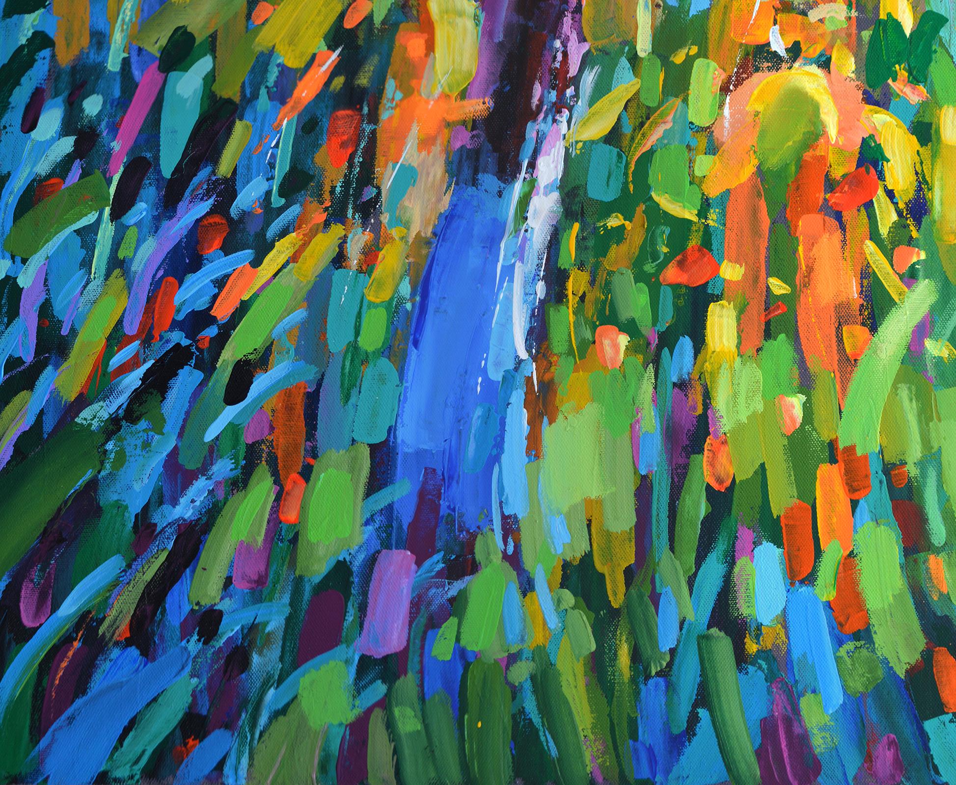 À la lumière des feuilles Diptyque d'automne 2 peintures en vente 1